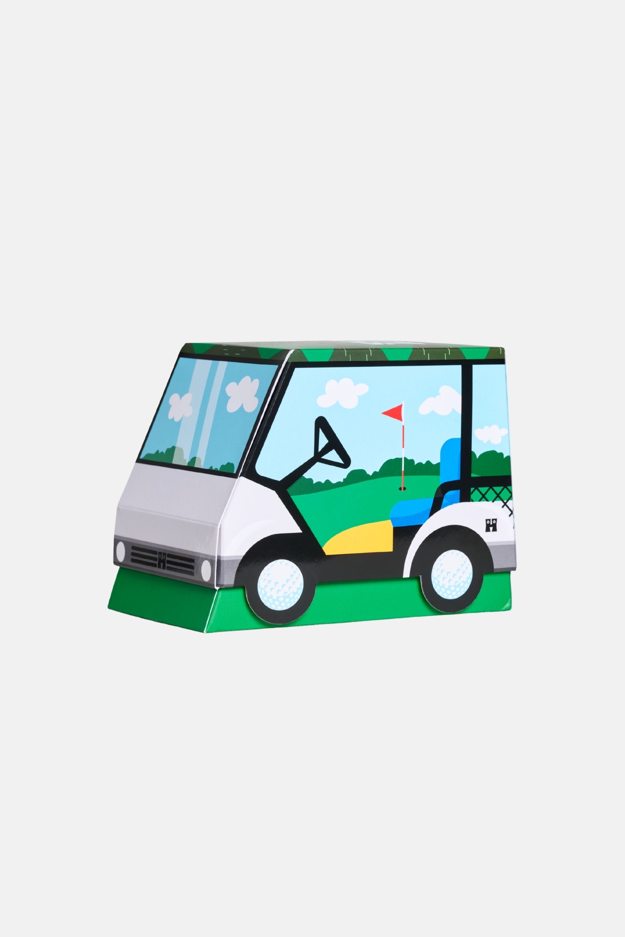 Happy Socks - Çok Renkli Golf Desenli 3'lü Pamuklu Çorap Seti