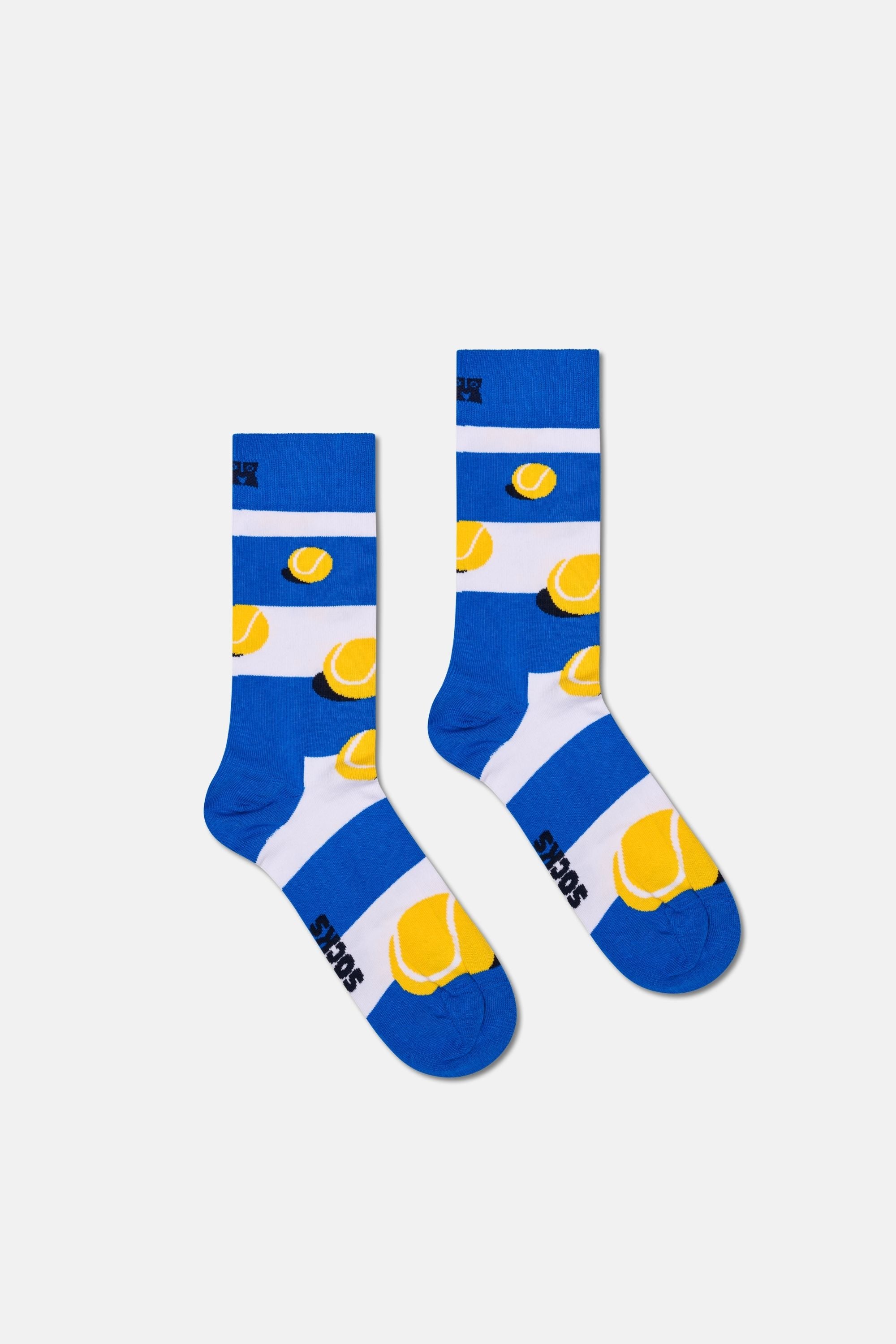 Happy Socks - Erkek Çok Renkli Tenis Desenli 3'lü Pamuklu Çorap Seti