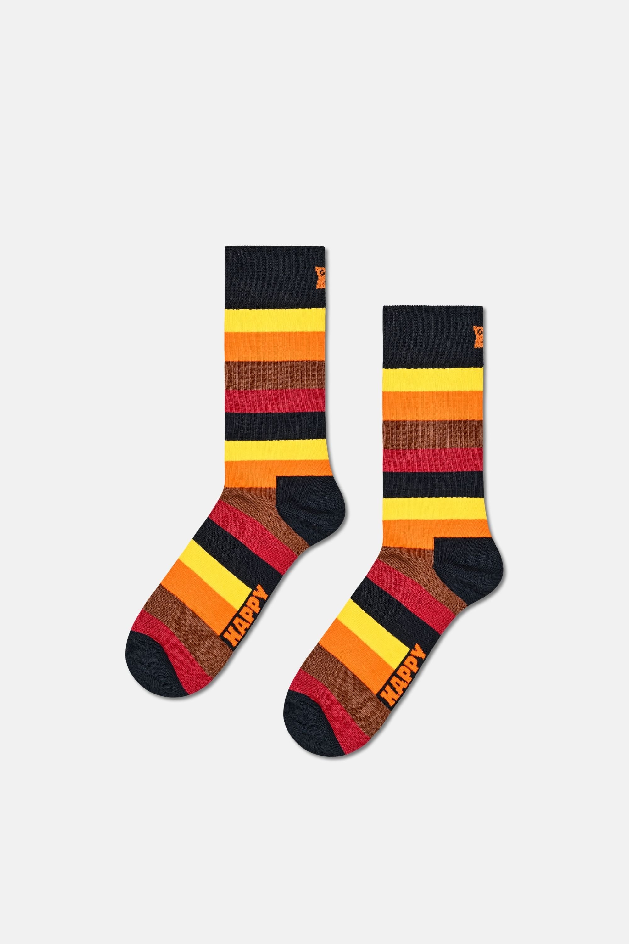 Happy Socks - Çok Renkli Geometrik Desenli 4'lü Pamuklu Çorap Seti