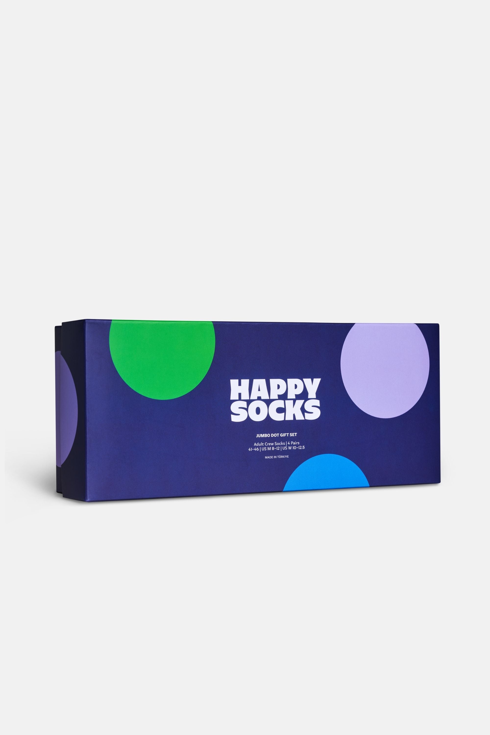 Happy Socks - Çok Renkli Geometrik Desenli 4'lü Pamuklu Çorap Seti
