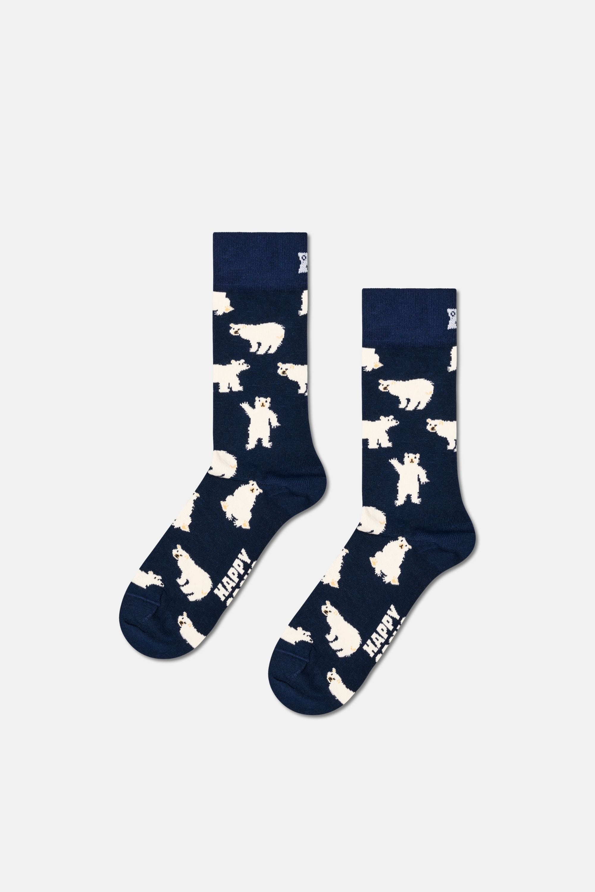 Happy Socks - Çok Renkli Karışık Kış Desenli 7'li Pamuklu Çorap Seti