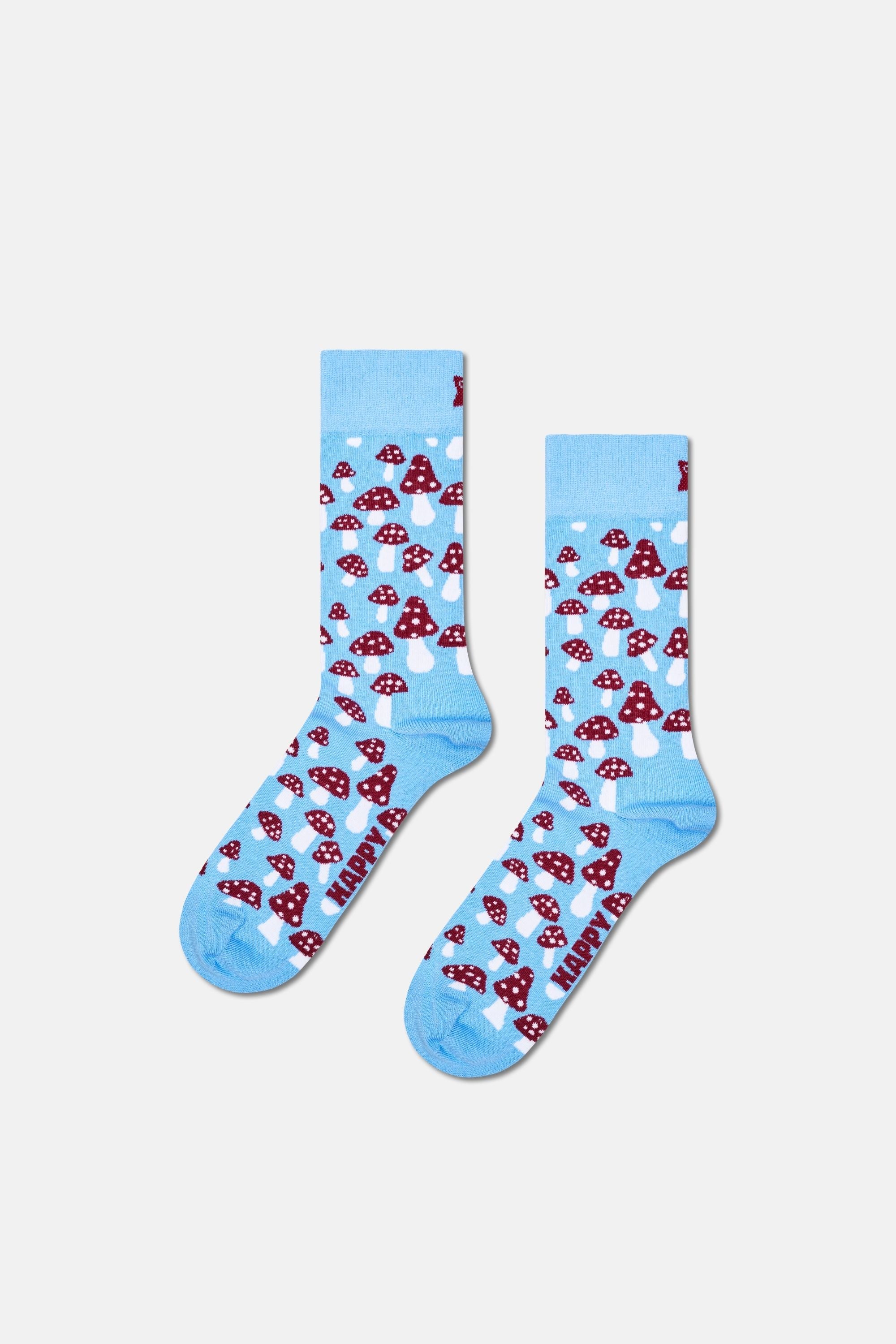 Happy Socks - Çok Renkli Karışık Kış Desenli 7'li Pamuklu Çorap Seti