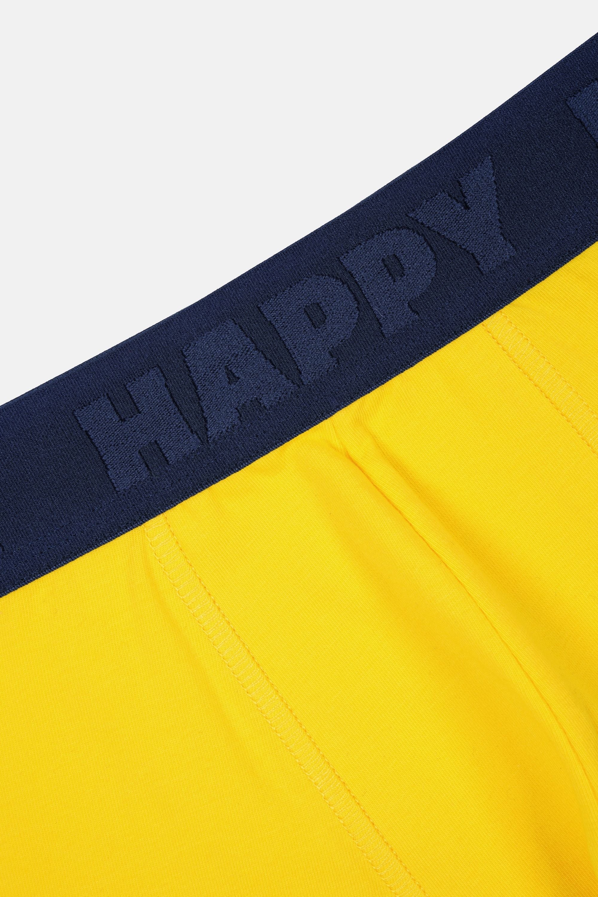 Happy Socks - Erkek Sarı Turşu Desenli Boxer
