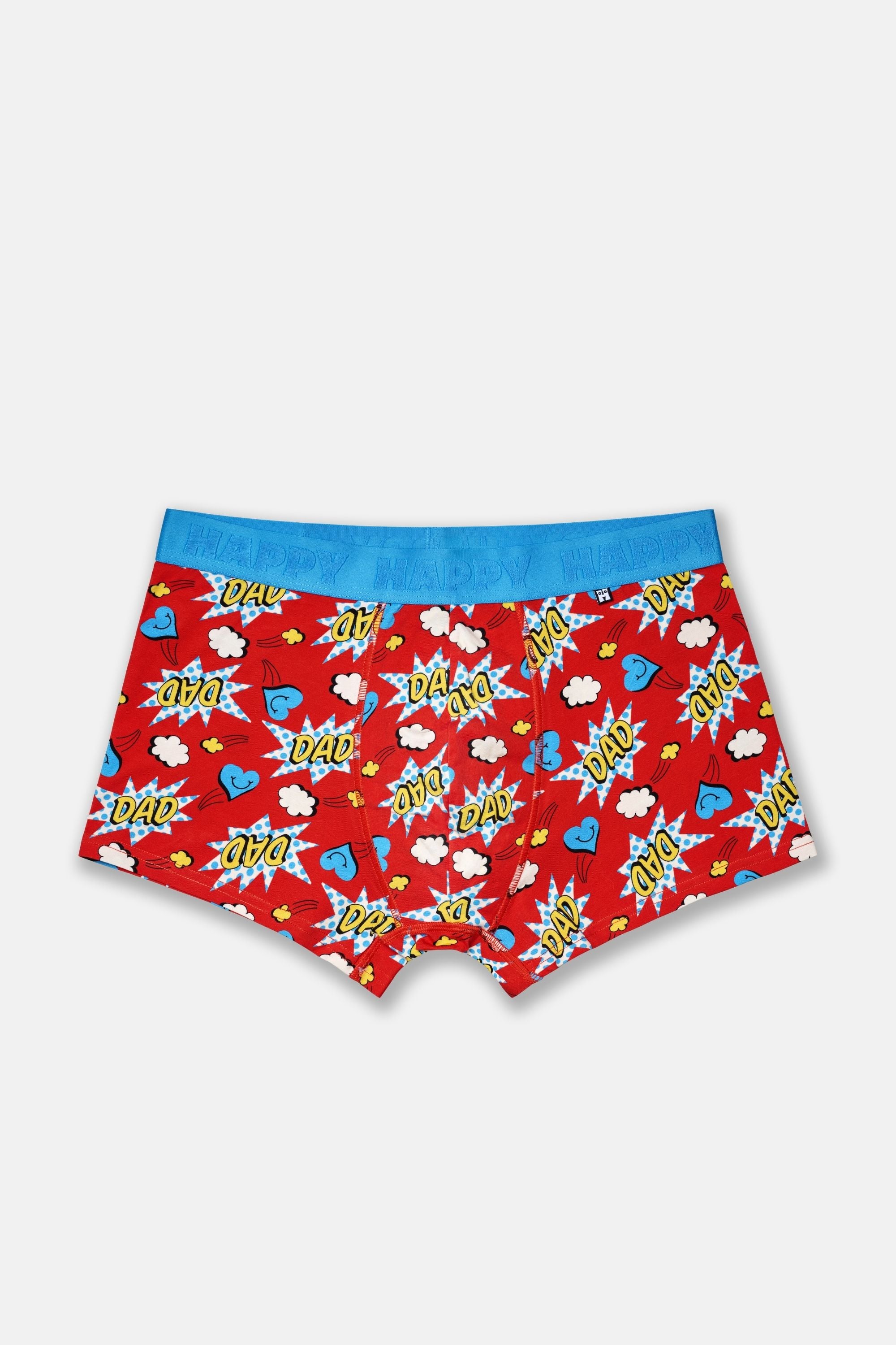 Happy Socks - Erkek Çok Renkli Süper Baba Temalı 2'li Boxer Seti