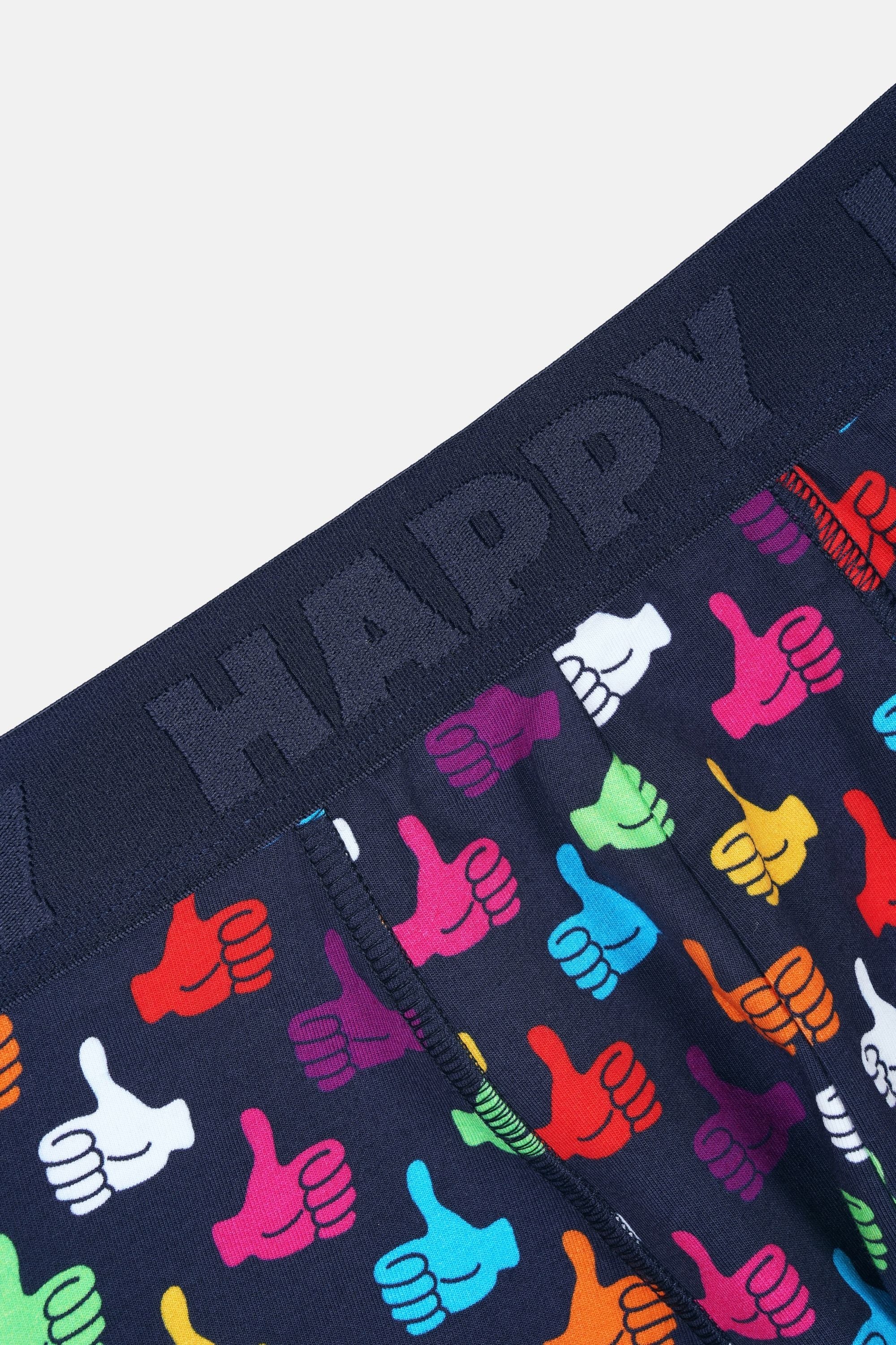 Happy Socks - Erkek Çok Renkli Karışık Desenli 3'lü Boxer Seti