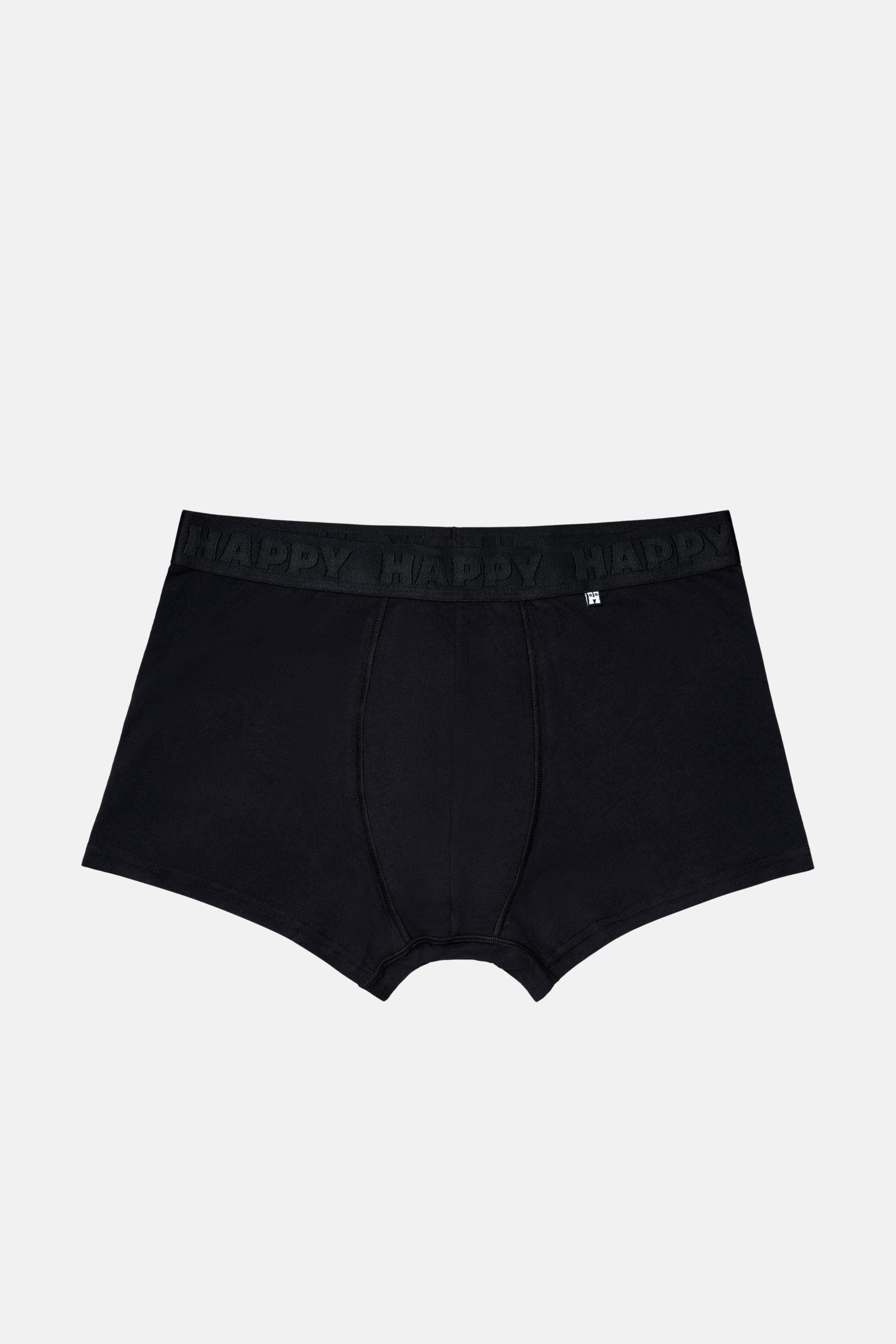 Happy Socks - Erkek Siyah Karışık Desenli 3'lü Boxer Seti
