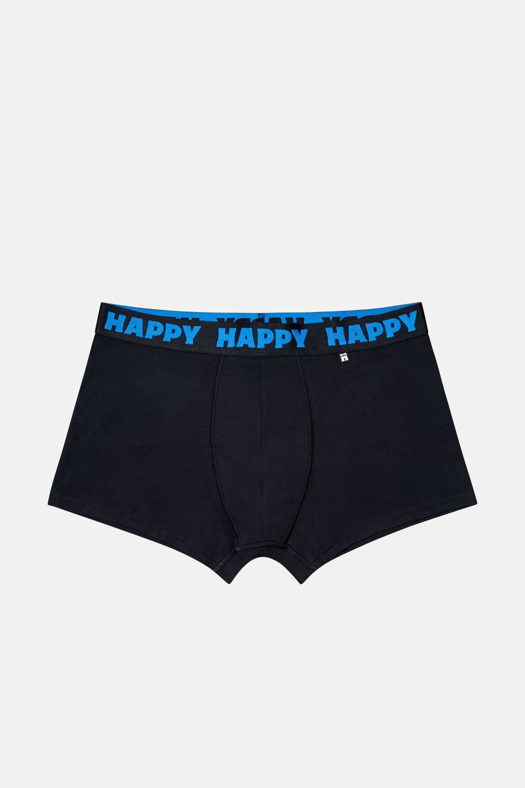 Happy Socks - Erkek Siyah Karışık Desenli 3'lü Boxer Seti