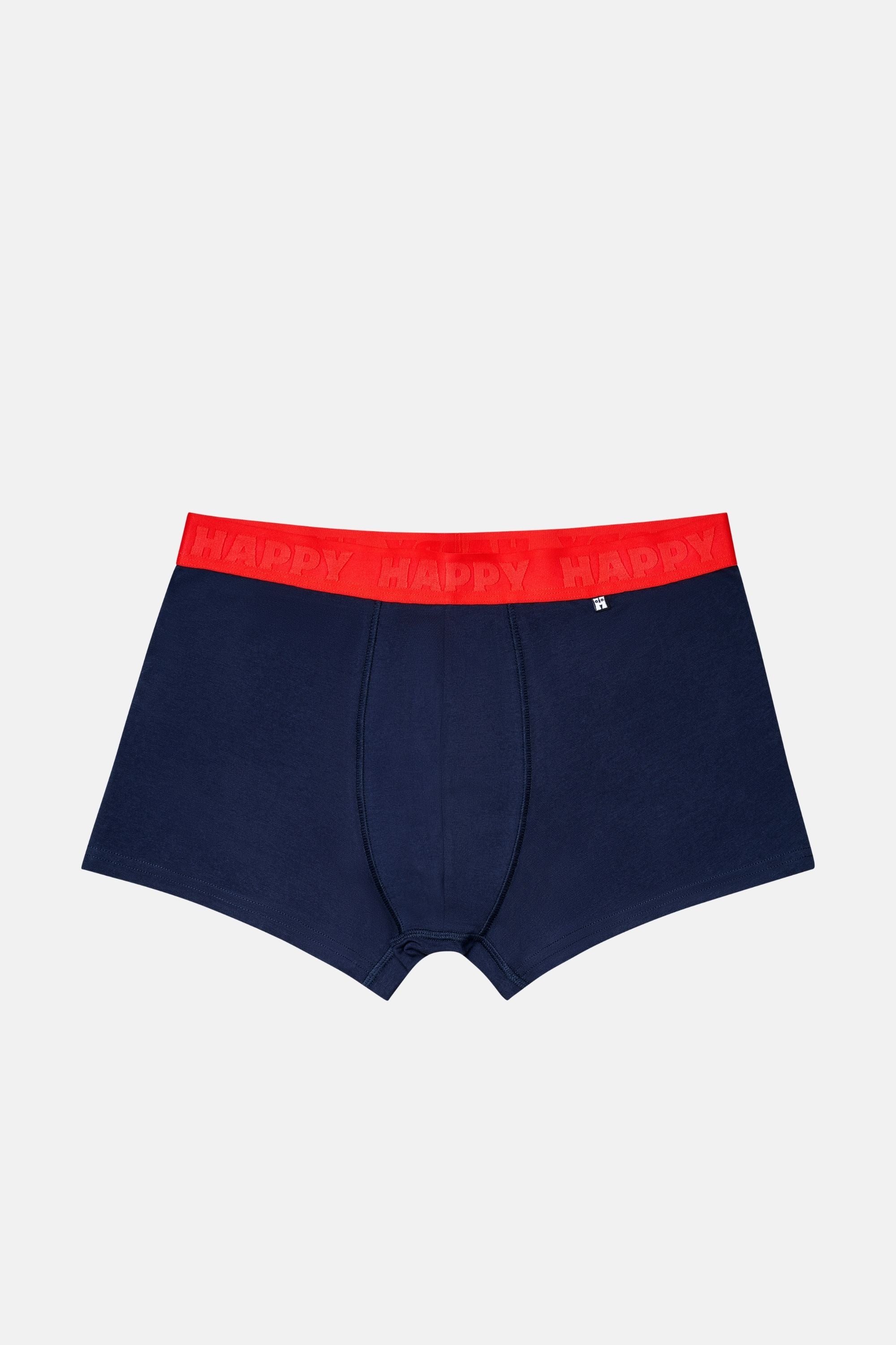 Happy Socks - Erkek Lacivert 3'lü Boxer Seti