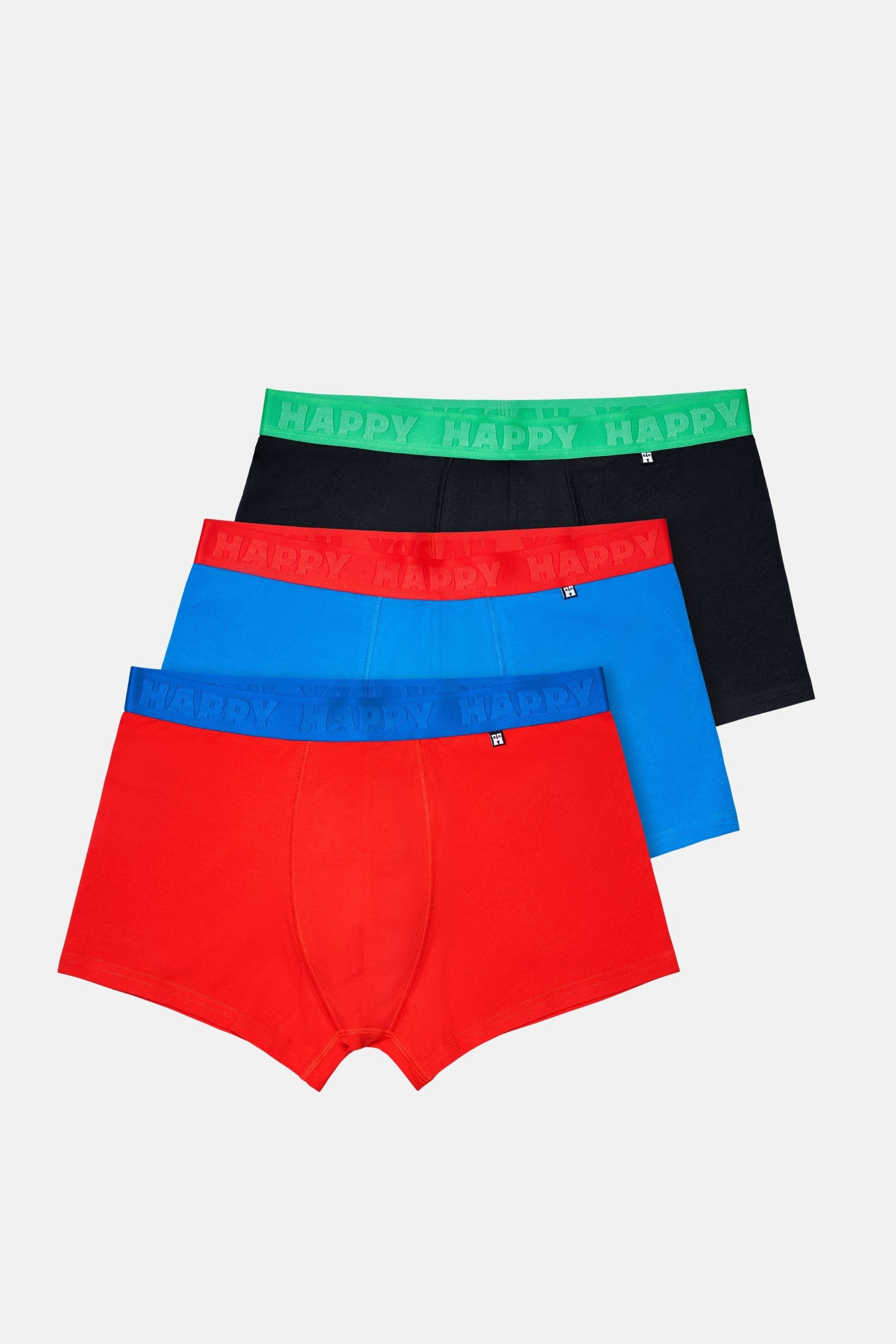 Happy Socks - Erkek Çok Renkli 3'lü Boxer Seti
