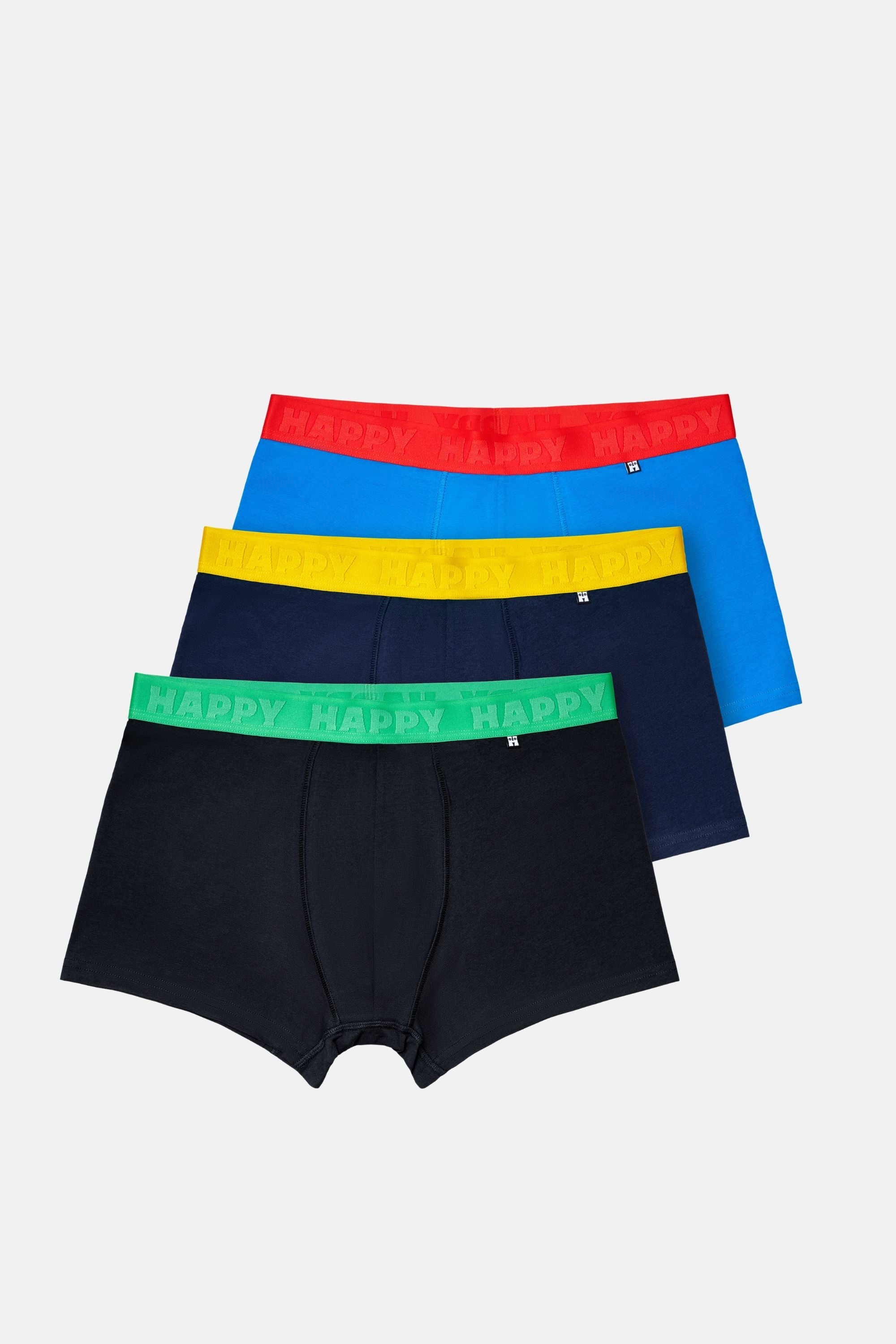 Happy Socks - Erkek Çok Renkli 3'lü Boxer Seti
