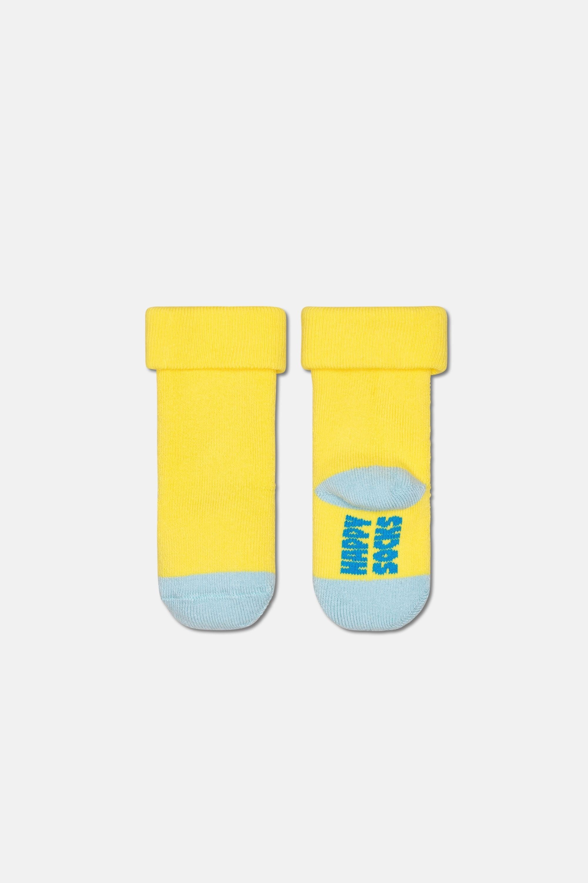 Happy Socks - Çocuk Çok Renkli Küçük Ayı Desenli 3'lü Pamuklu Çorap Seti