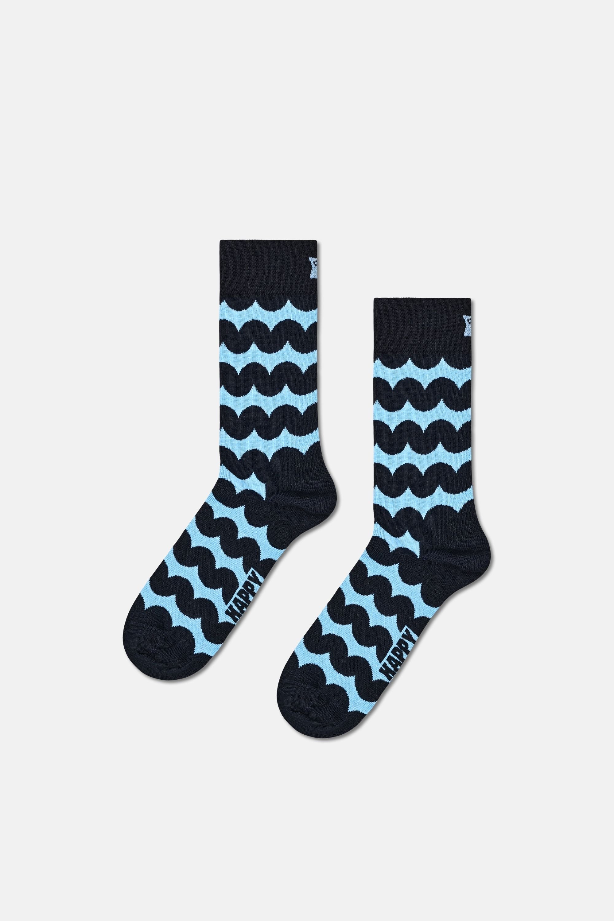 Happy Socks - Çok Renkli Karışık Desenli 3'lü Pamuklu Çorap Seti