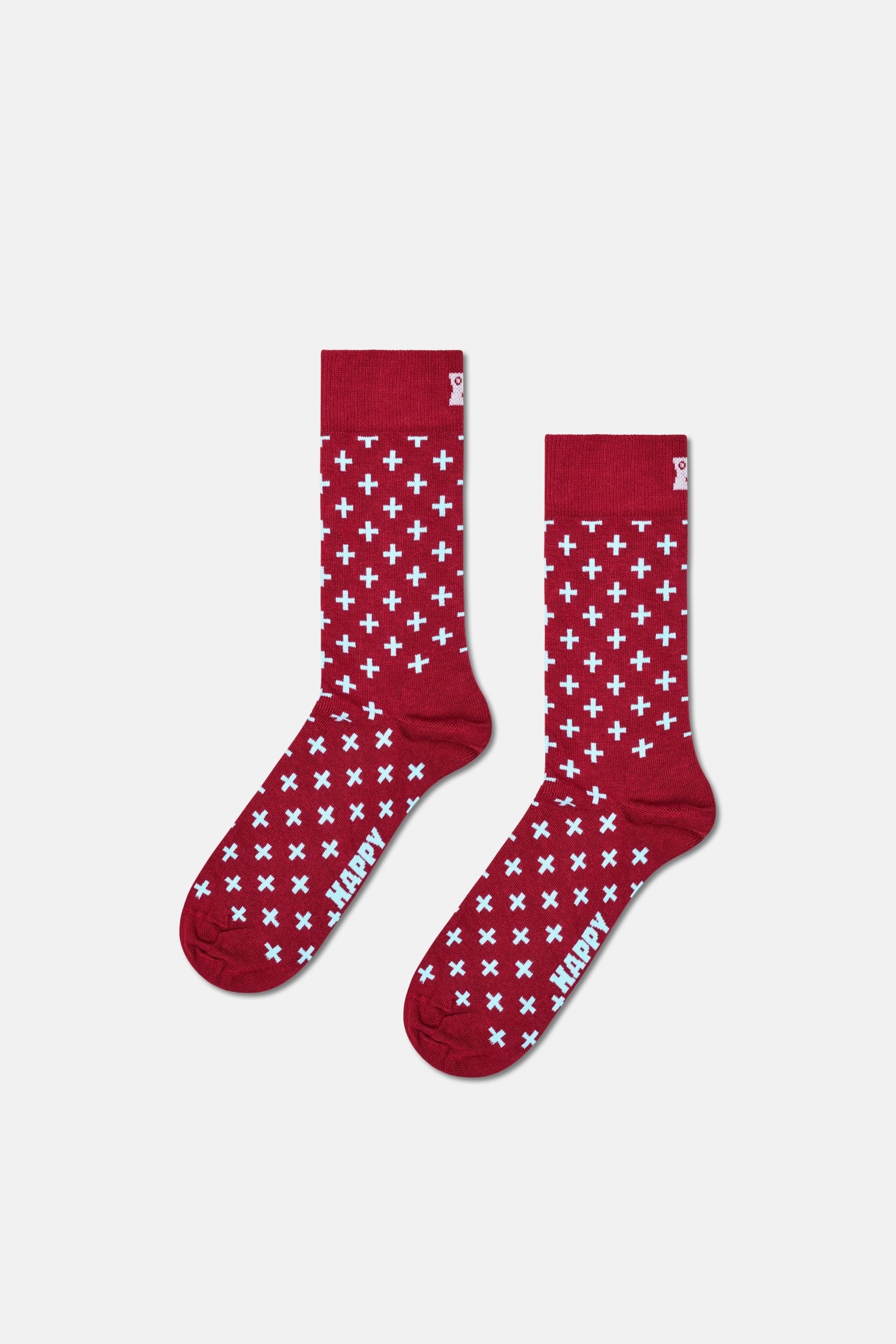 Happy Socks - Çok Renkli Karışık Desenli 3'lü Pamuklu Çorap Seti