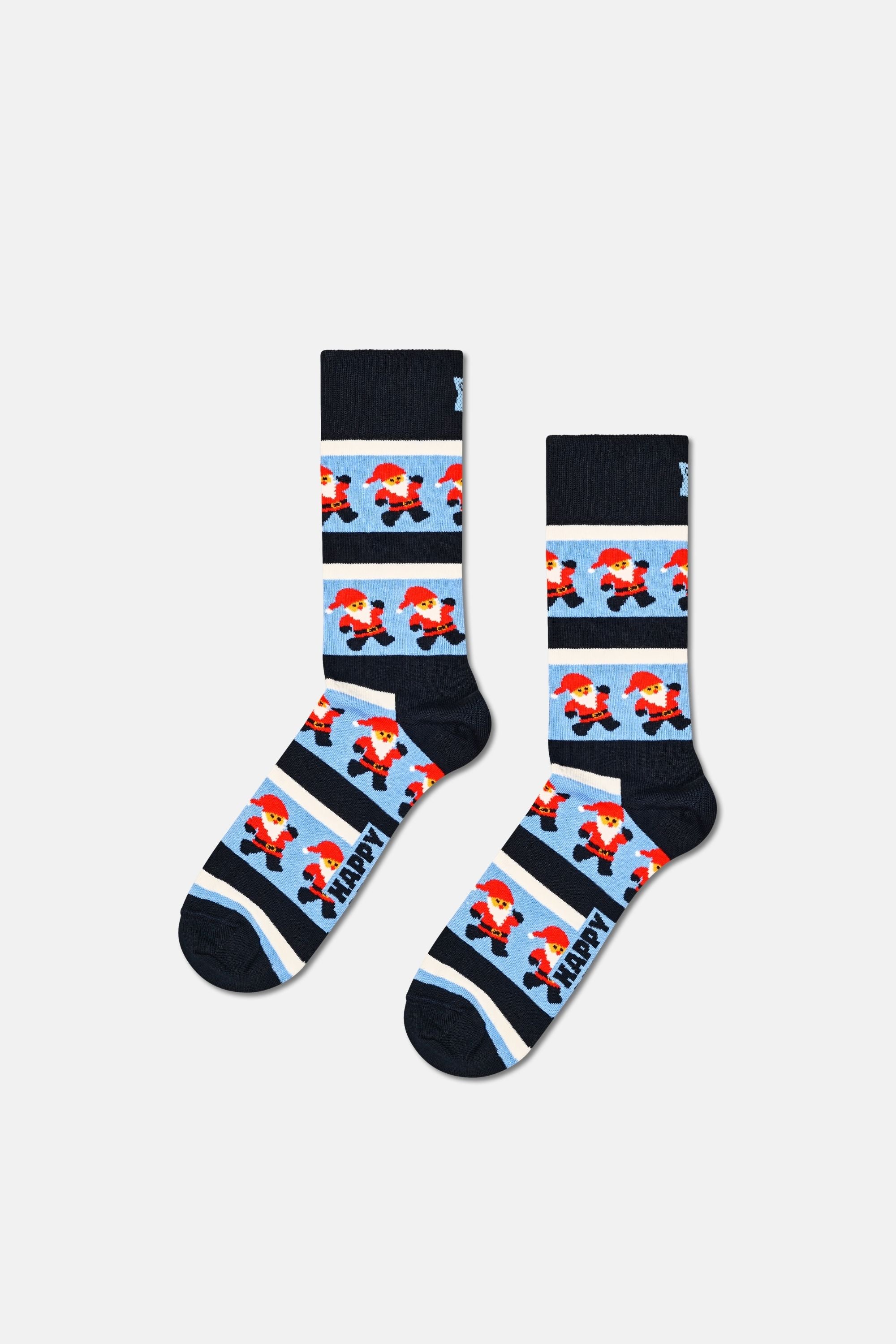 Happy Socks - Çok Renkli Kutlama Desenli 3'lü Pamuklu Çorap Seti