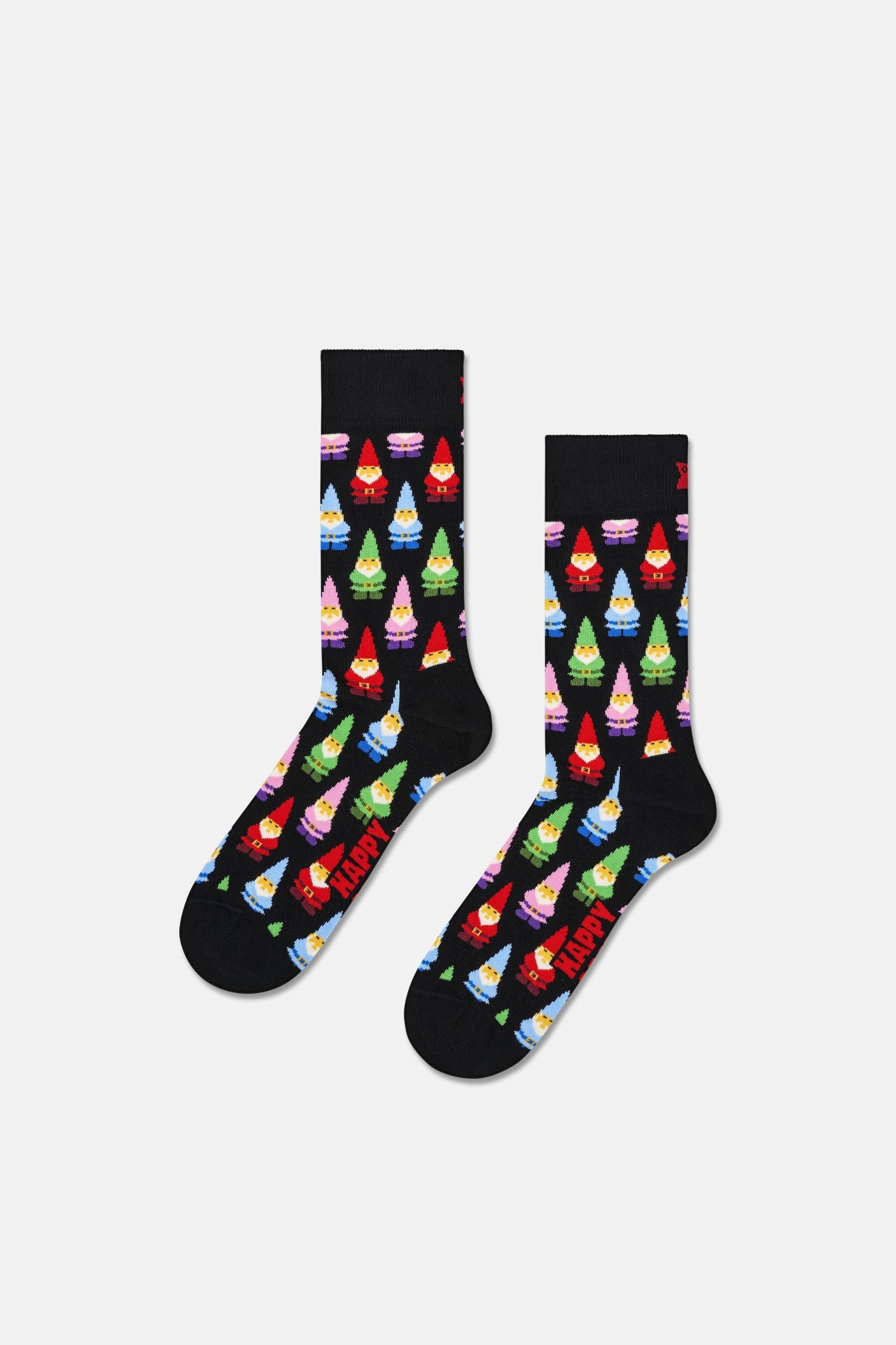 Happy Socks - Çok Renkli Kutlama Desenli 3'lü Pamuklu Çorap Seti