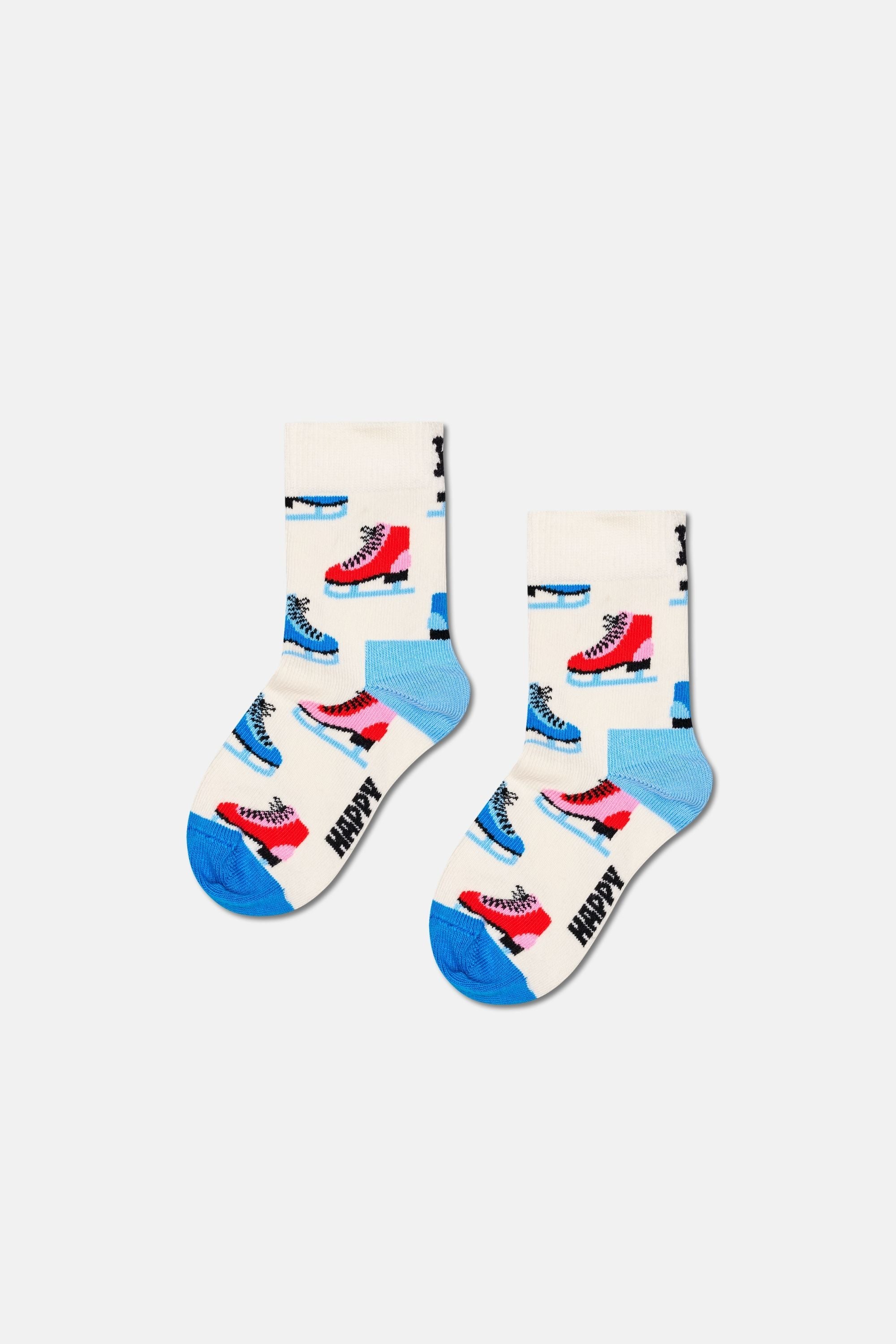 Happy Socks - Çocuk Çok Renkli Penguen Desenli 5'li Pamuklu Çorap Seti