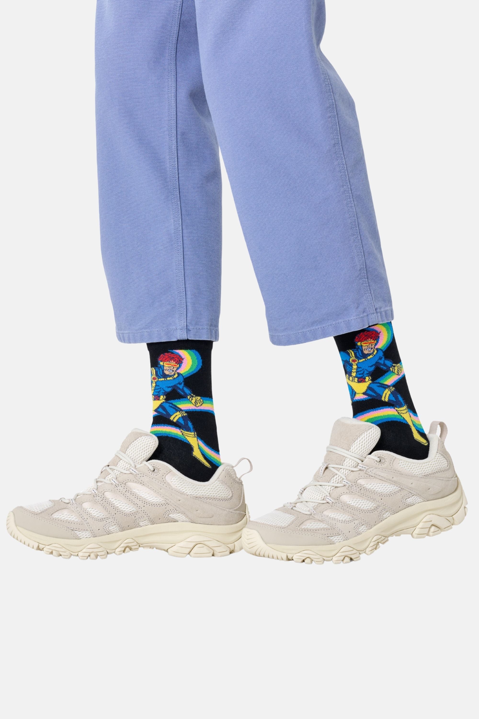 Happy Socks - Çok Renkli MARVEL X - Men Cyclops Figürlü Çorap
