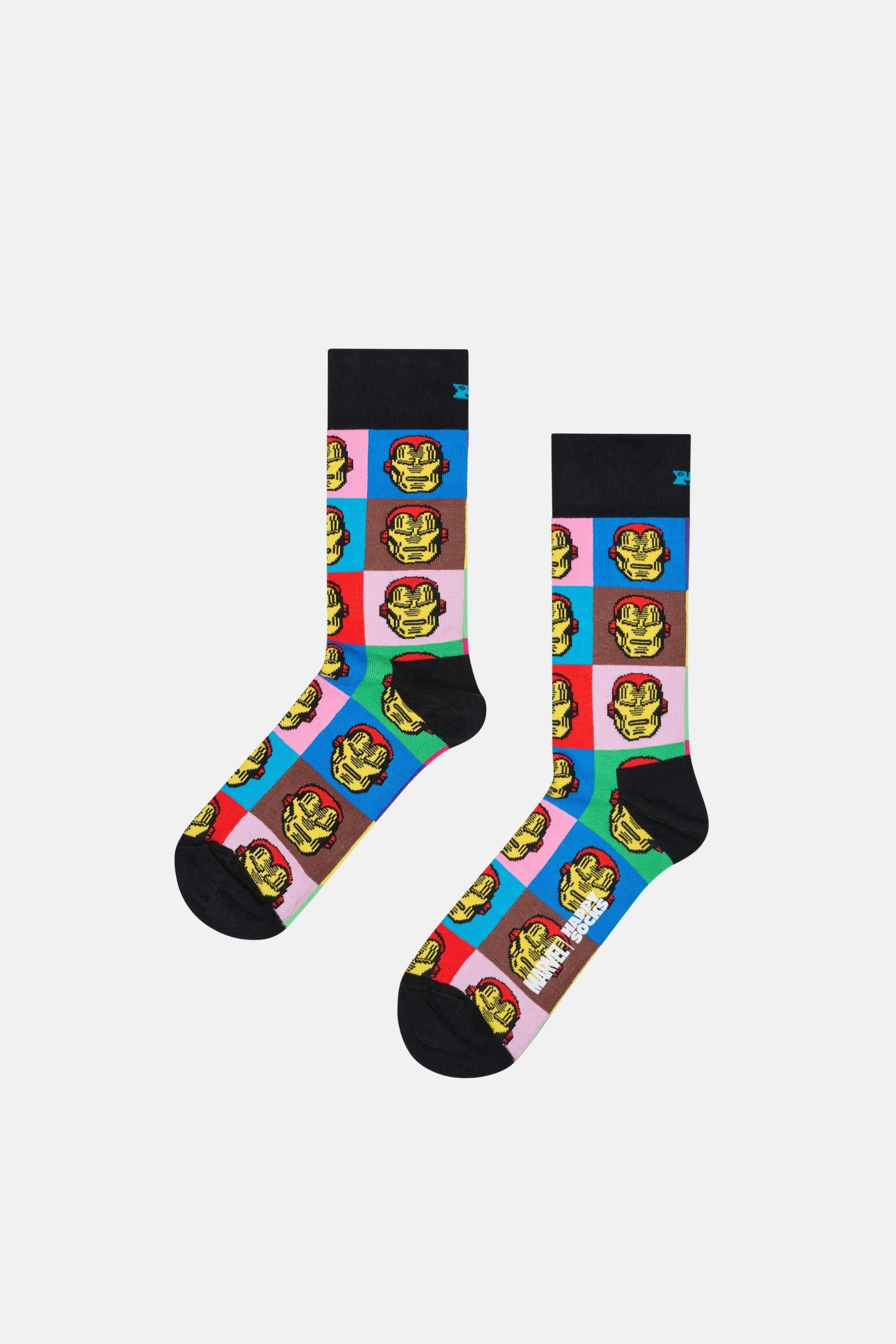 Happy Socks - Çok Renkli MARVEL Avengers Figürlü 3'lü Çorap Seti
