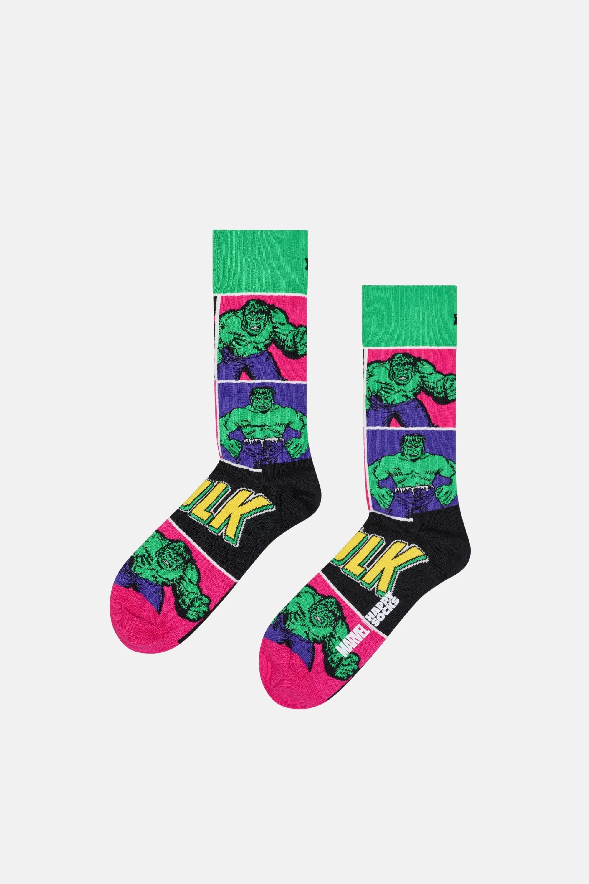 Happy Socks - Çok Renkli MARVEL Avengers Figürlü 3'lü Çorap Seti