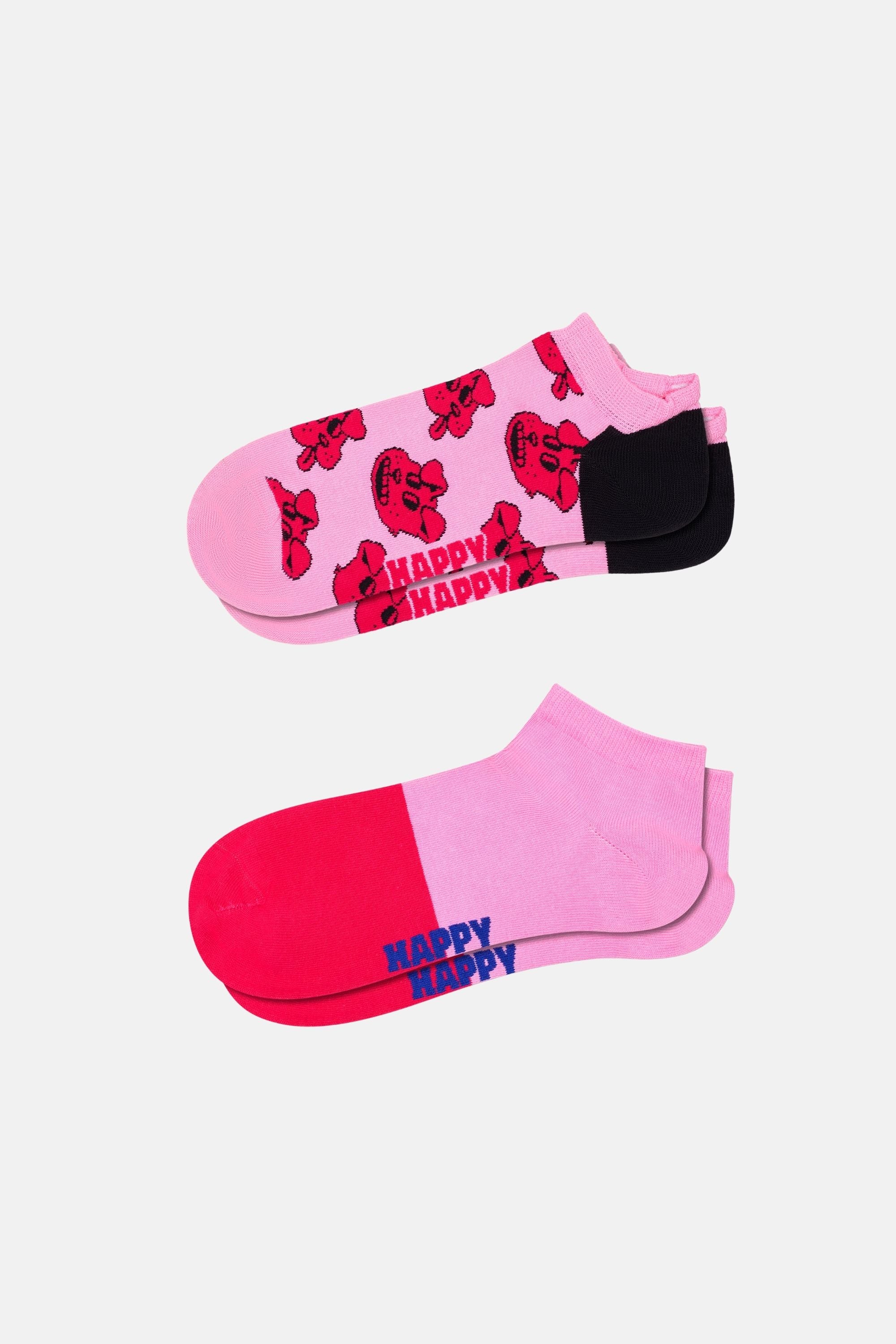 Happy Socks - Çok Renkli Yıldız Desenli 2'li Çorap Seti