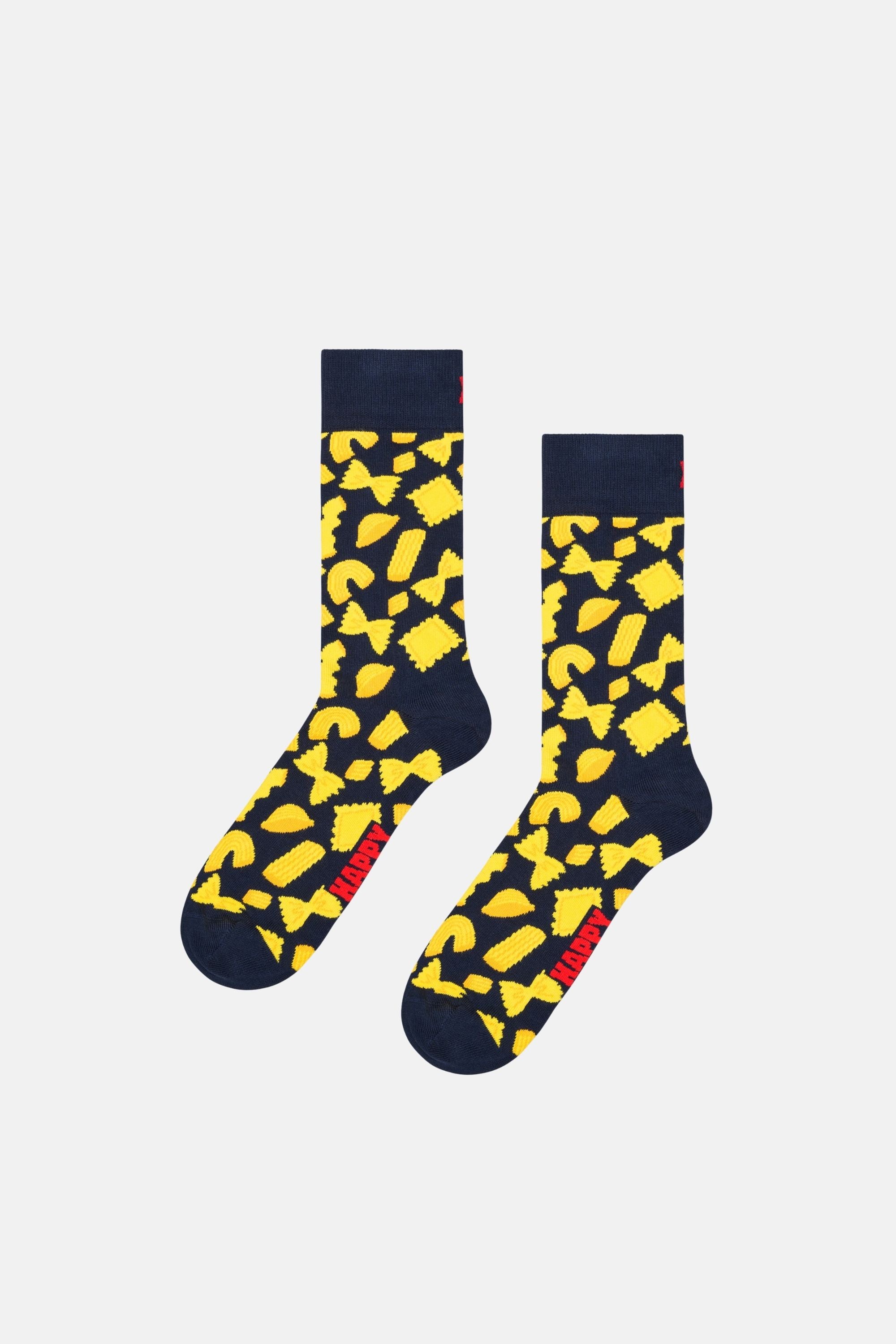 Happy Socks - Çok Renkli Makarna ve Scooter Desenli 2'li Çorap Hediye Seti