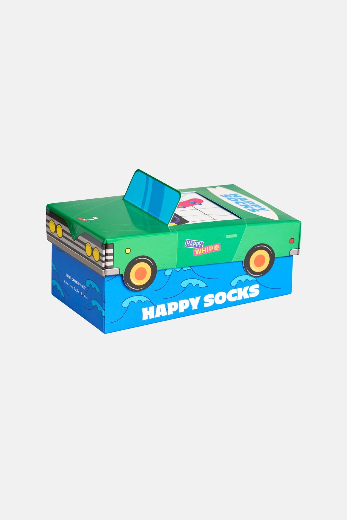 Happy Socks - Çocuk Yunus Desenli 3'lü Çorap Hediye Seti