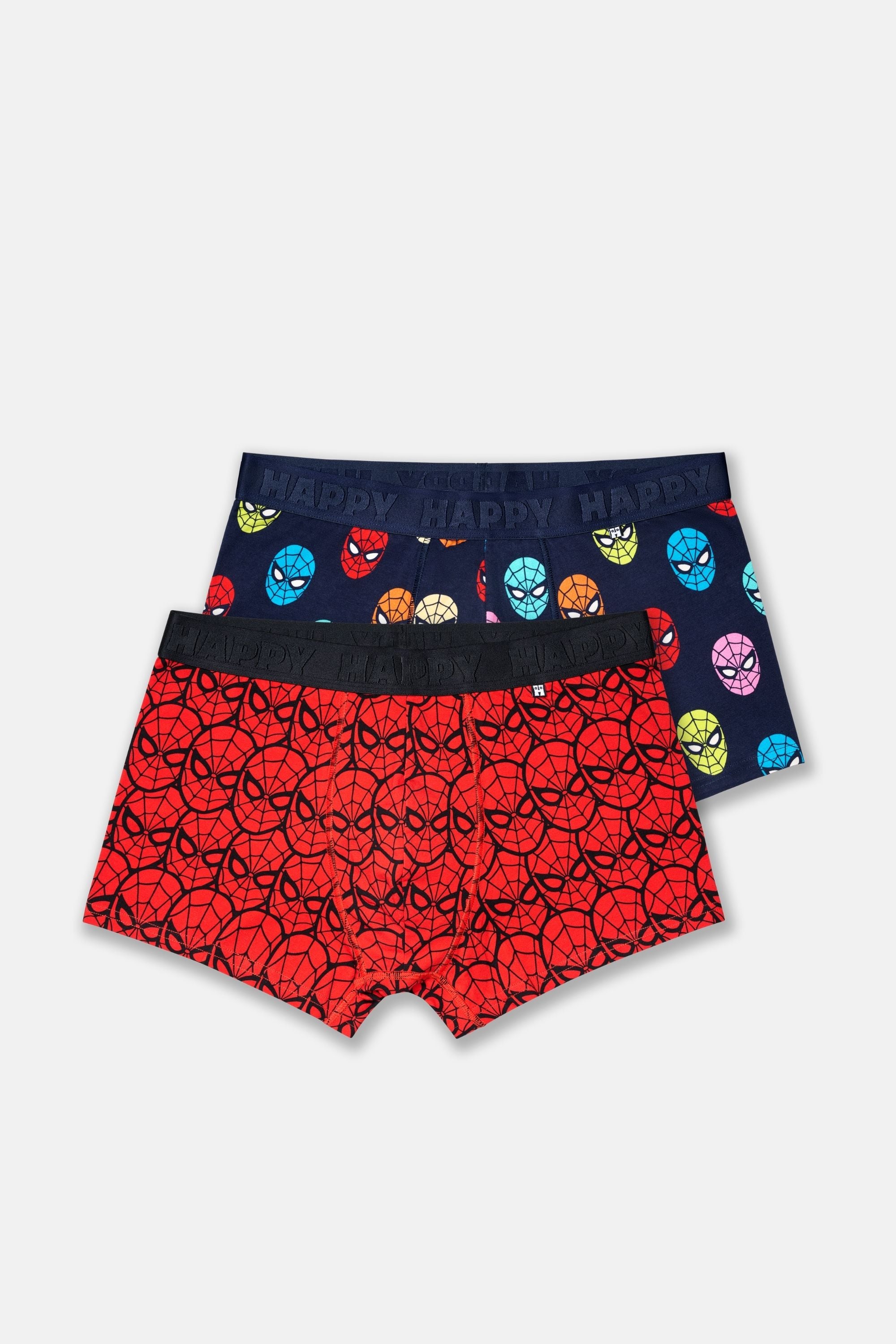 Happy Socks - Çok Renkli Spıder-Man Desenli 2'li Boxer Seti