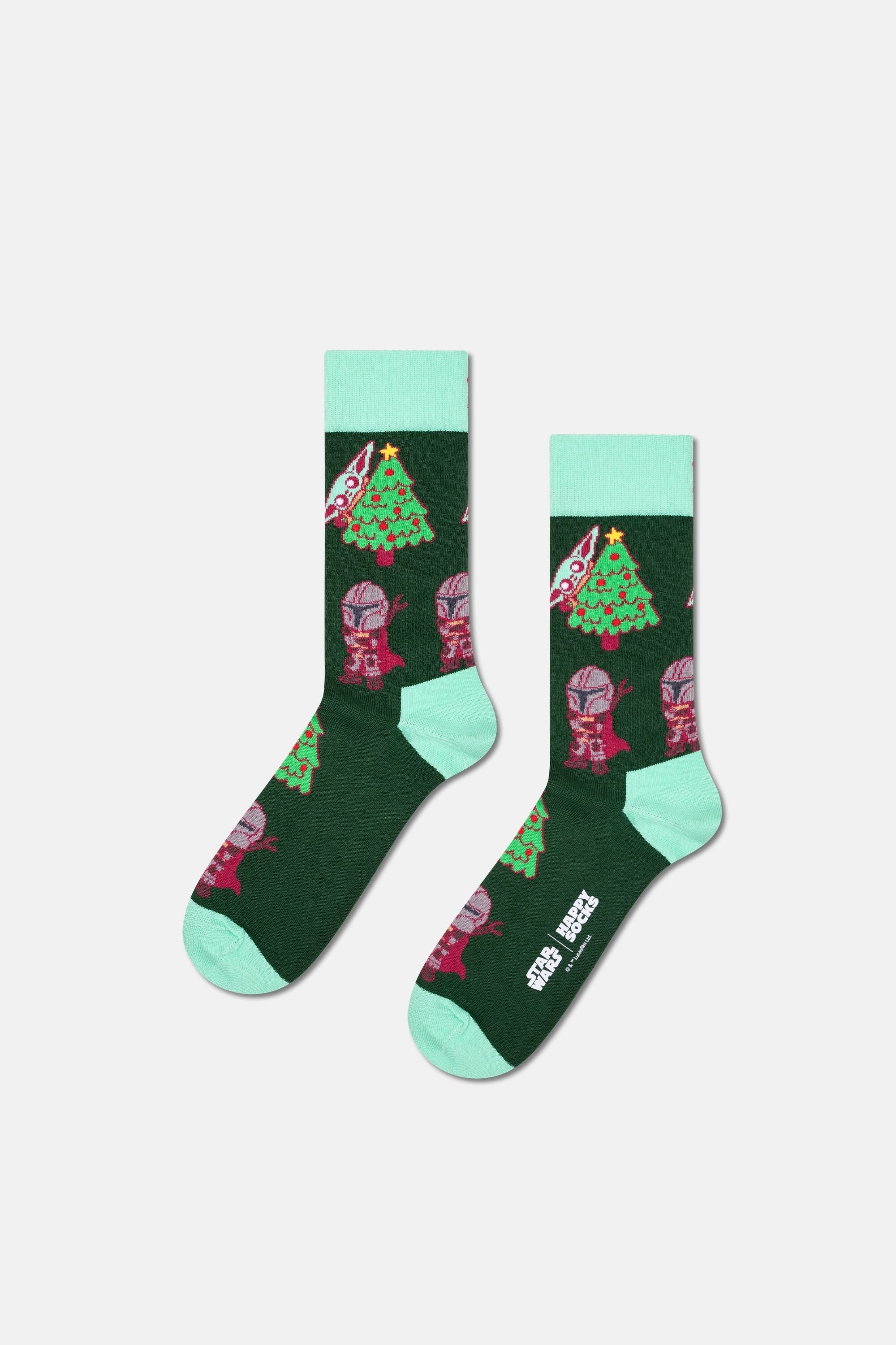Happy Socks - Çok Renkli STAR WARS Grogu’s Holiday Temalı 6'lı Çorap Seti