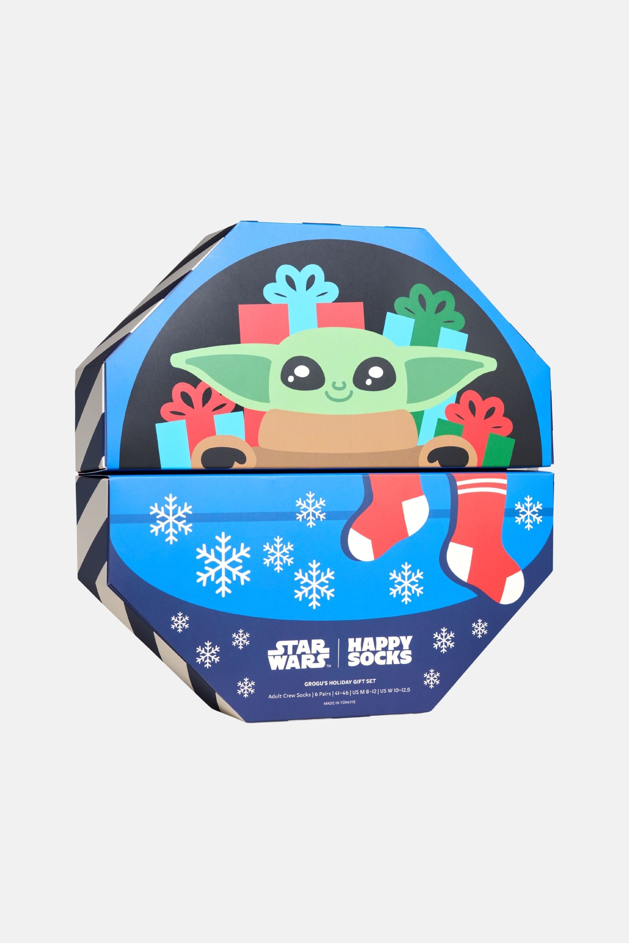 Happy Socks - Çok Renkli STAR WARS Grogu’s Holiday Temalı 6'lı Çorap Seti
