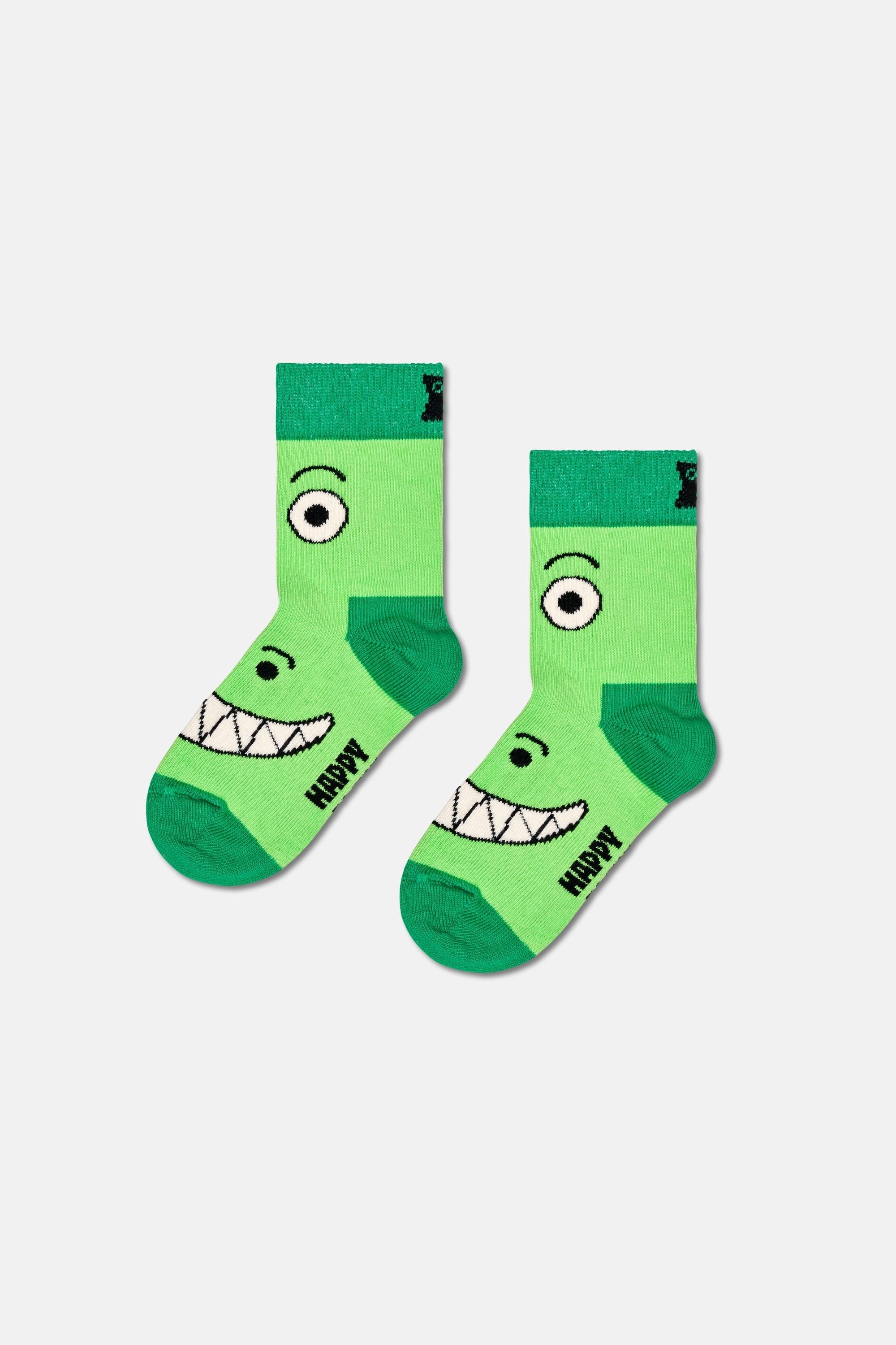 Happy Socks - Çocuk Dinozor Desenli 4'lü Çorap Hediye Seti