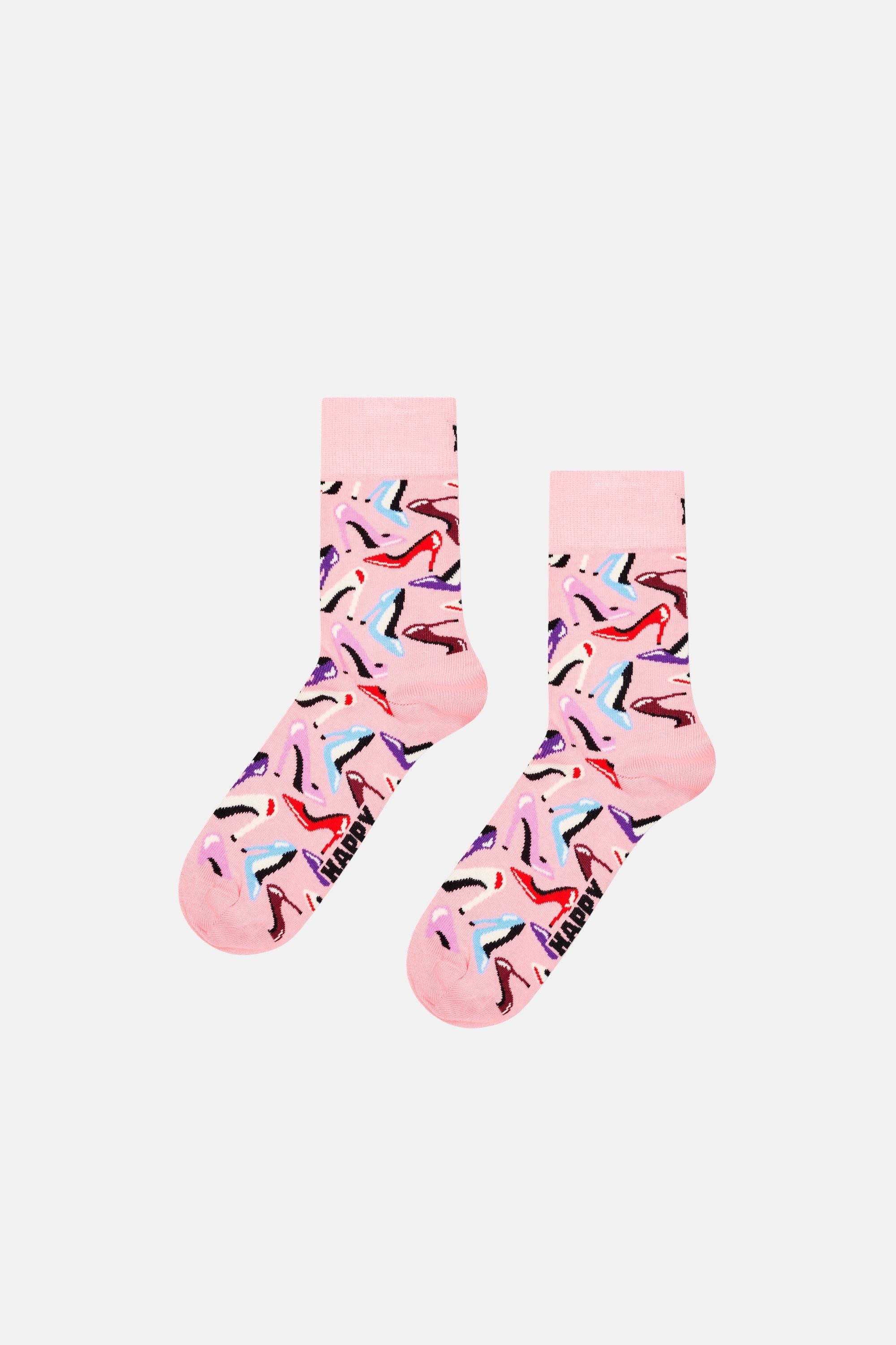 Happy Socks - Çok Renkli 3’lü Parti Desenli Pamuklu Çorap Seti