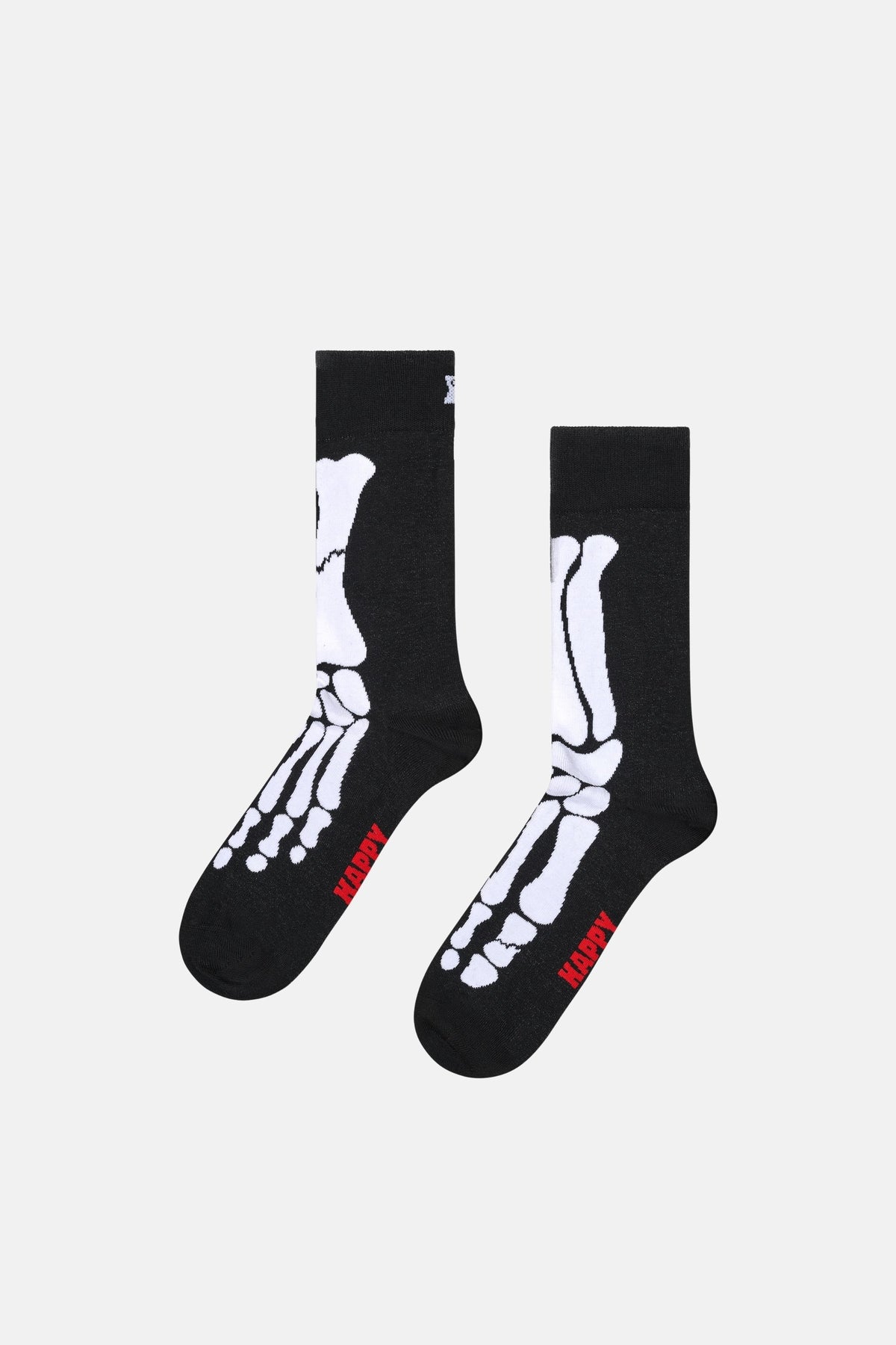 Happy Socks - Siyah Kemik Desenli Pamuklu Çorap