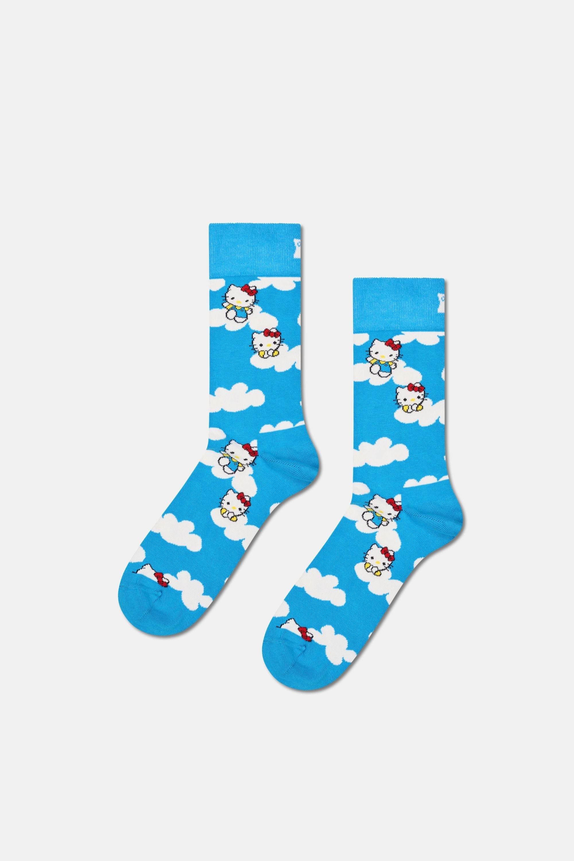 Happy Socks - Çok Renkli Hello Kıtty Temalı 6'lı Çorap Hediye Seti