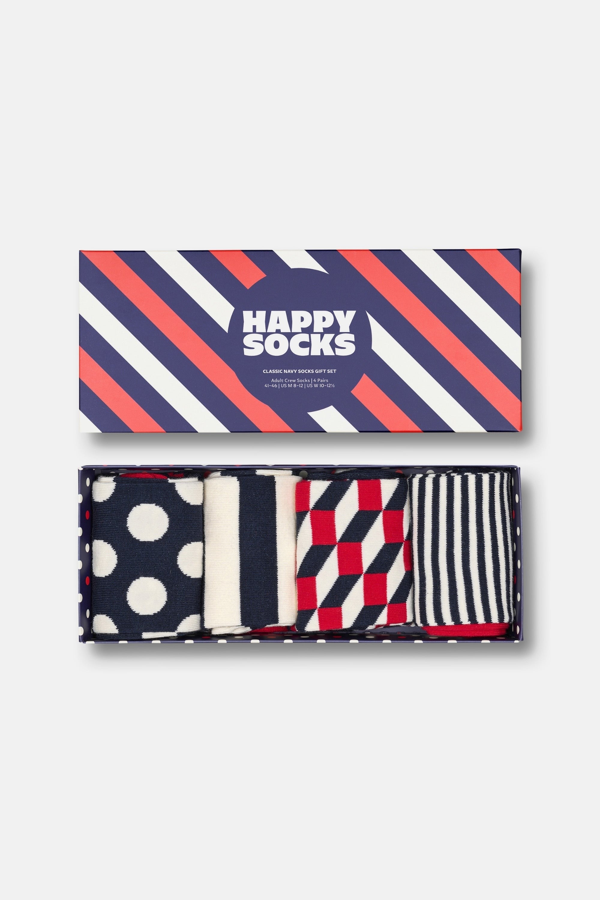 Happy Socks - Lacivert Klasik 4’lü Pamuklu Çorap Seti