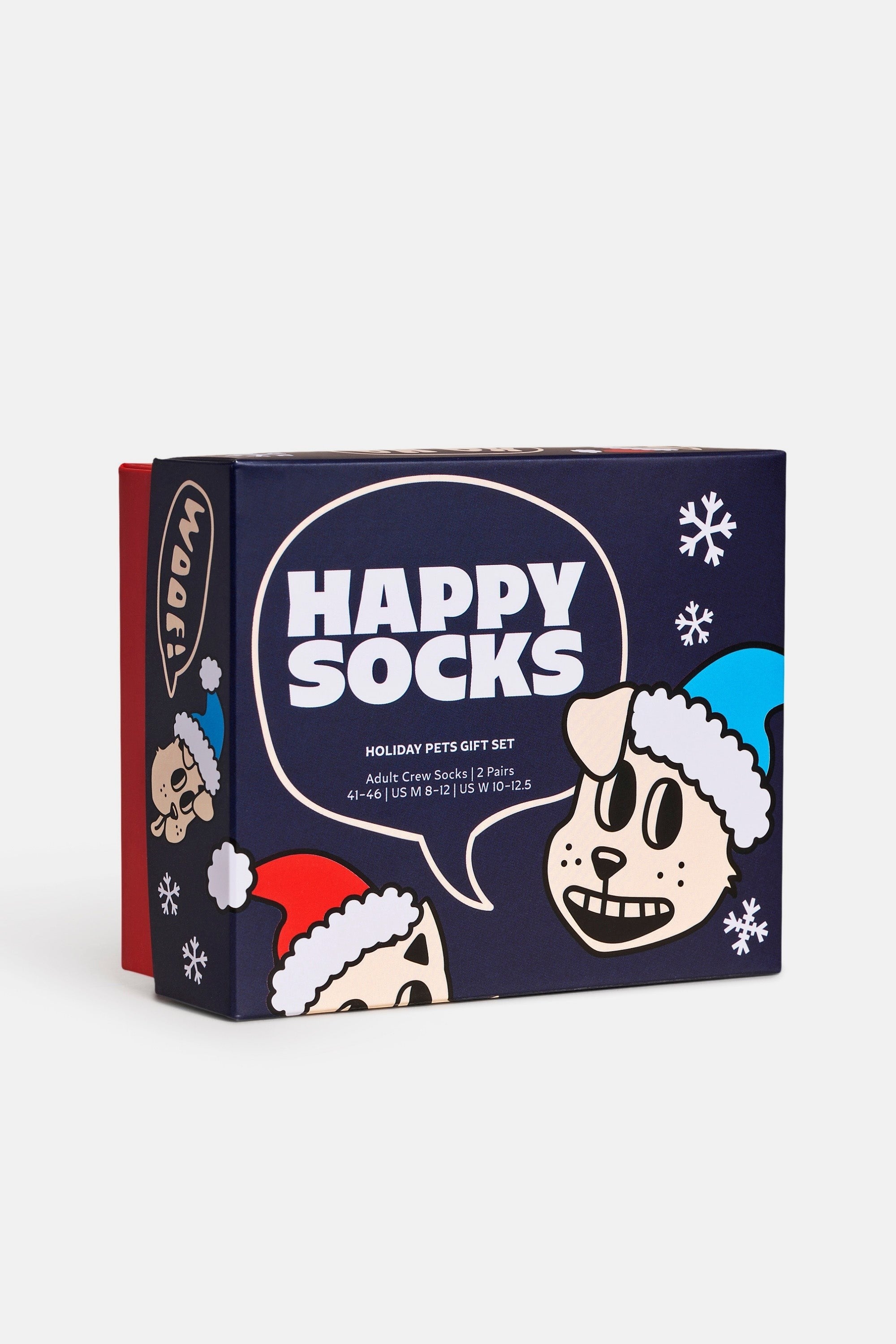 Happy Socks - Çok Renkli Kedi ve Köpek Desenli Pamuklu 2’li Çorap Seti