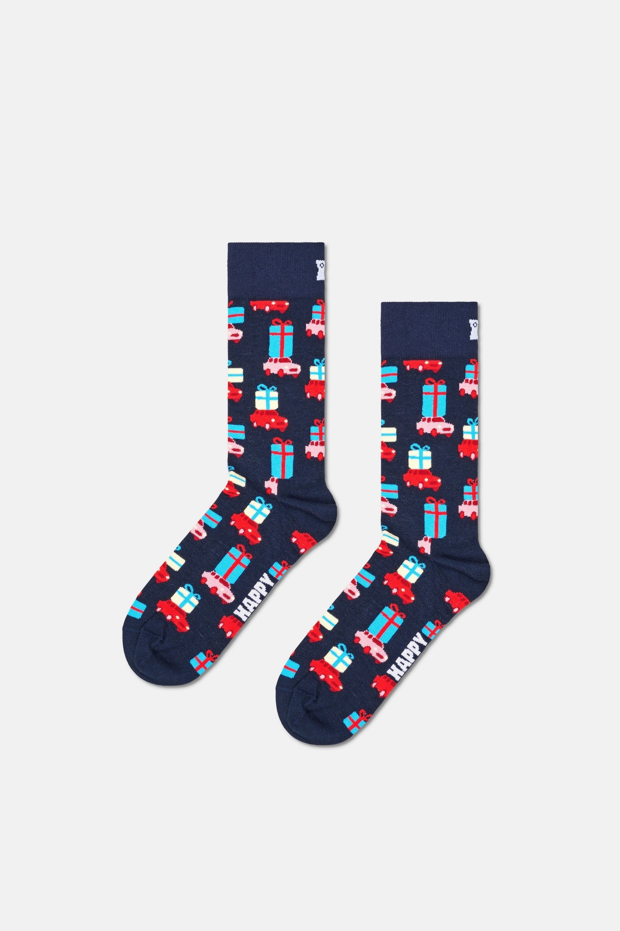 Happy Socks - Çok Renkli Kutlama Temalı Pamuklu 3’lü Çorap Seti