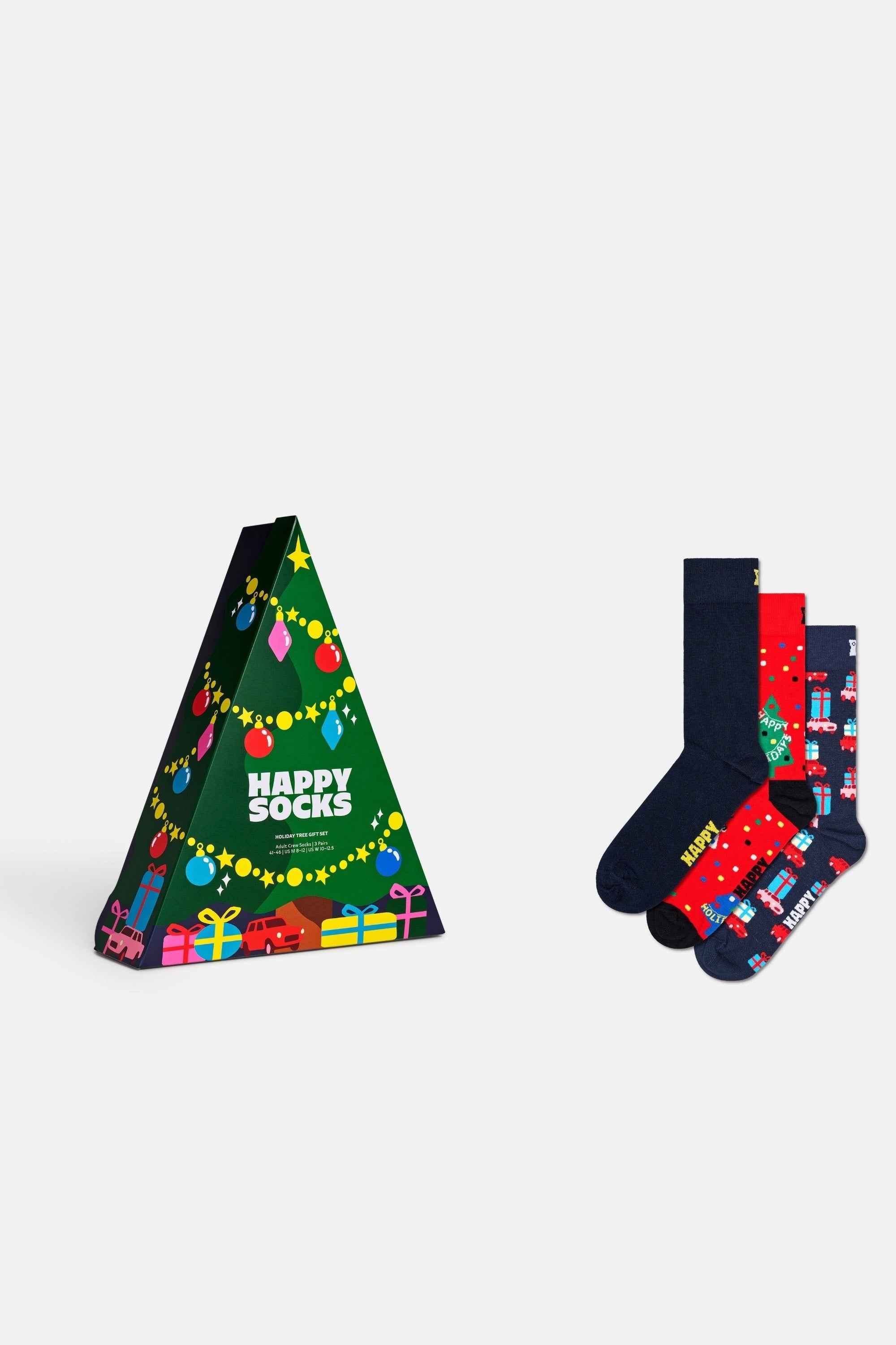 Happy Socks - Çok Renkli Kutlama Temalı Pamuklu 3’lü Çorap Seti