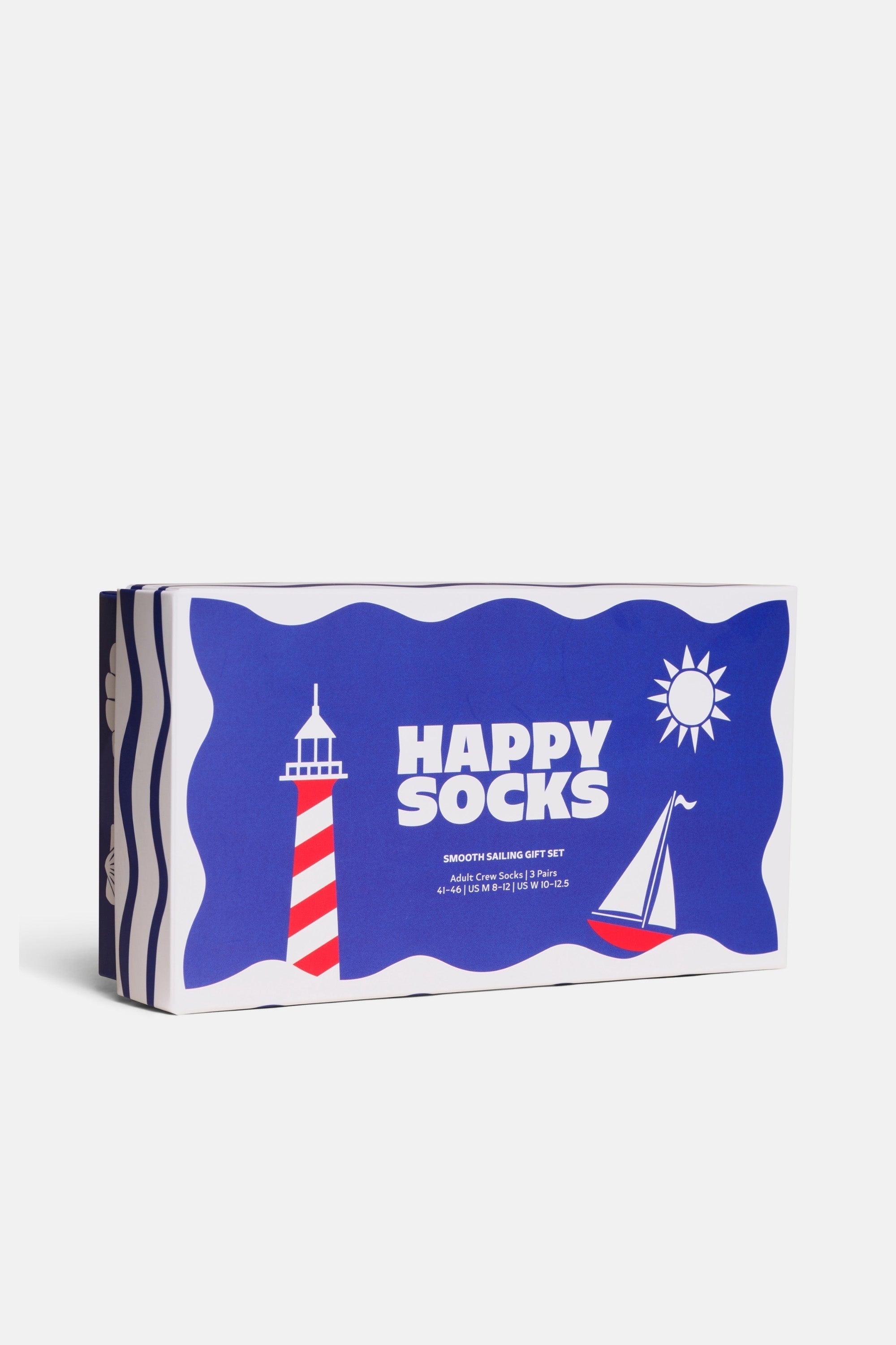 Happy Socks - Çok Renkli Sahil Temalı Pamuklu 3’lü Çorap Seti