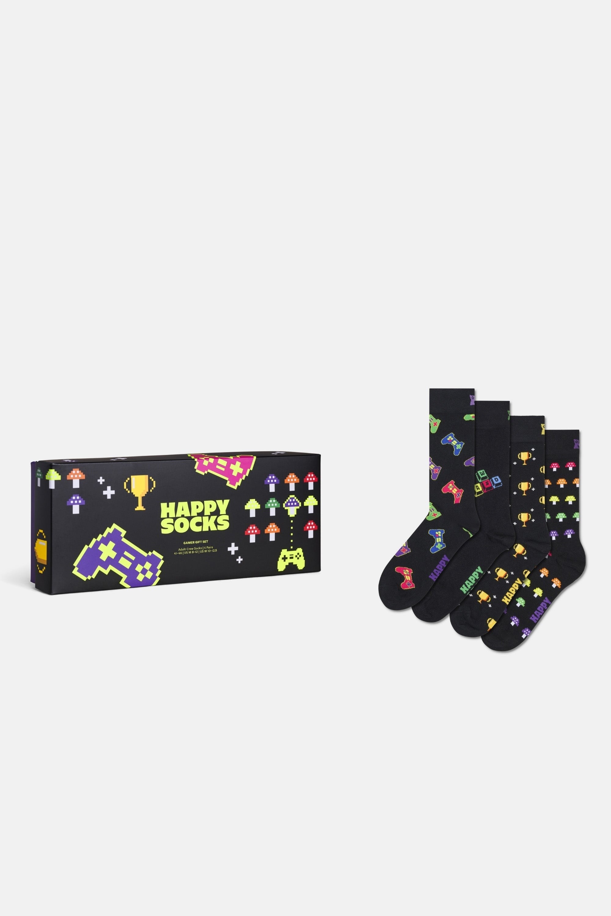 Happy Socks - Oyuncu Temalı Pamuklu 4’lü Çorap Seti