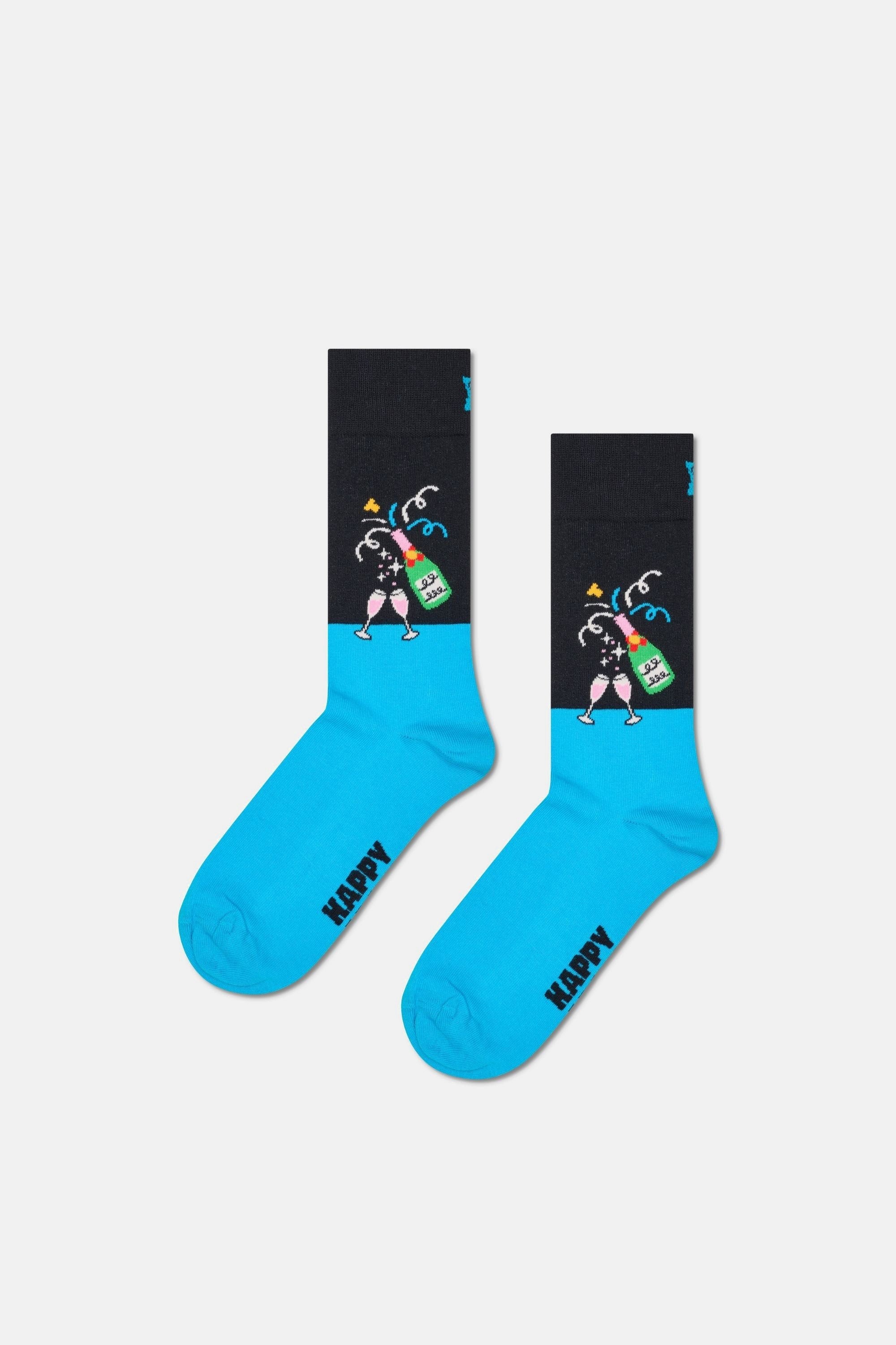 Happy Socks - Çok Renkli Kutlama Desenli 3’lü Çorap Seti