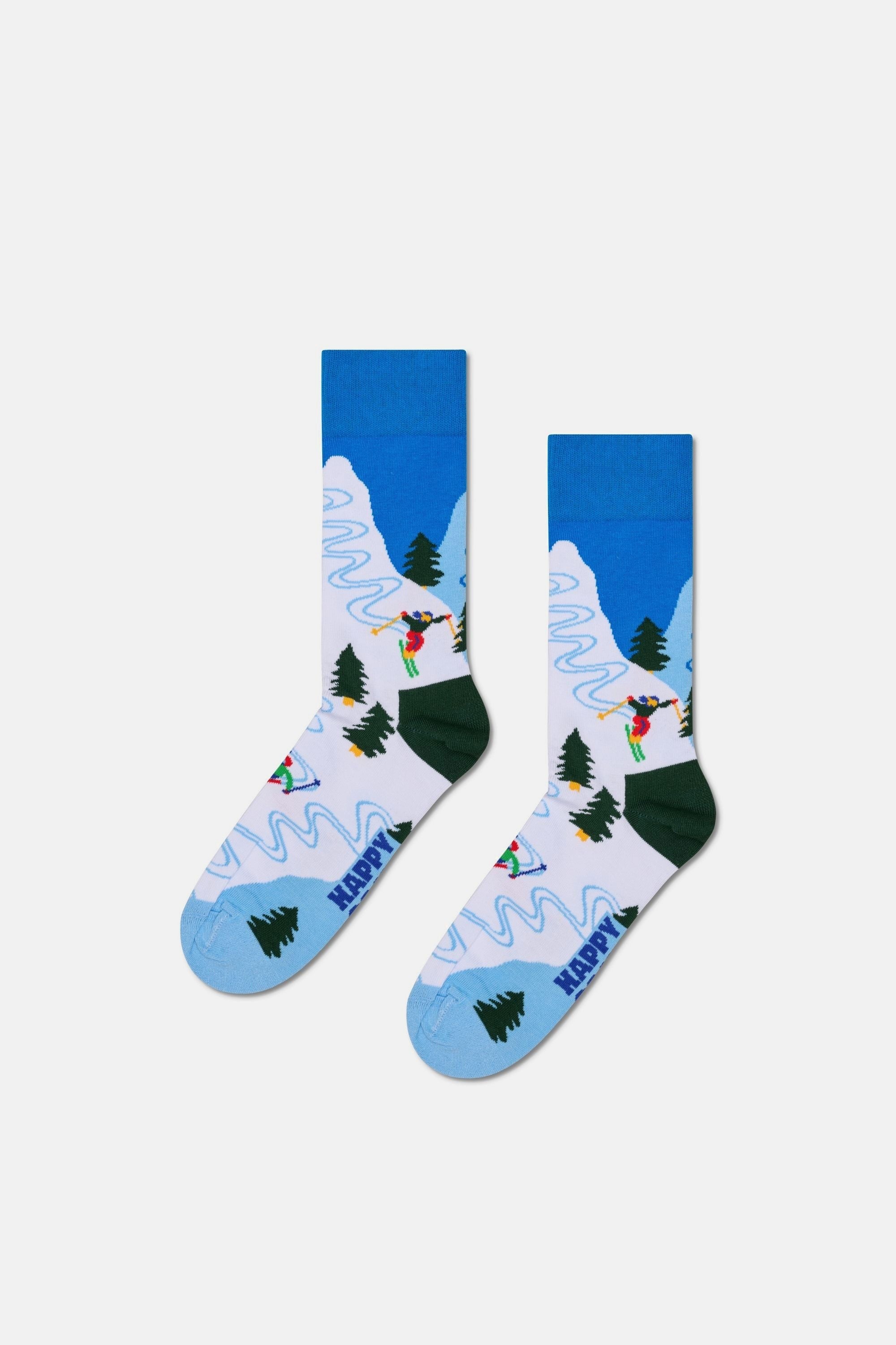 Happy Socks - Çok Renkli Kış Temalı Pamuklu 2’li Çorap Seti