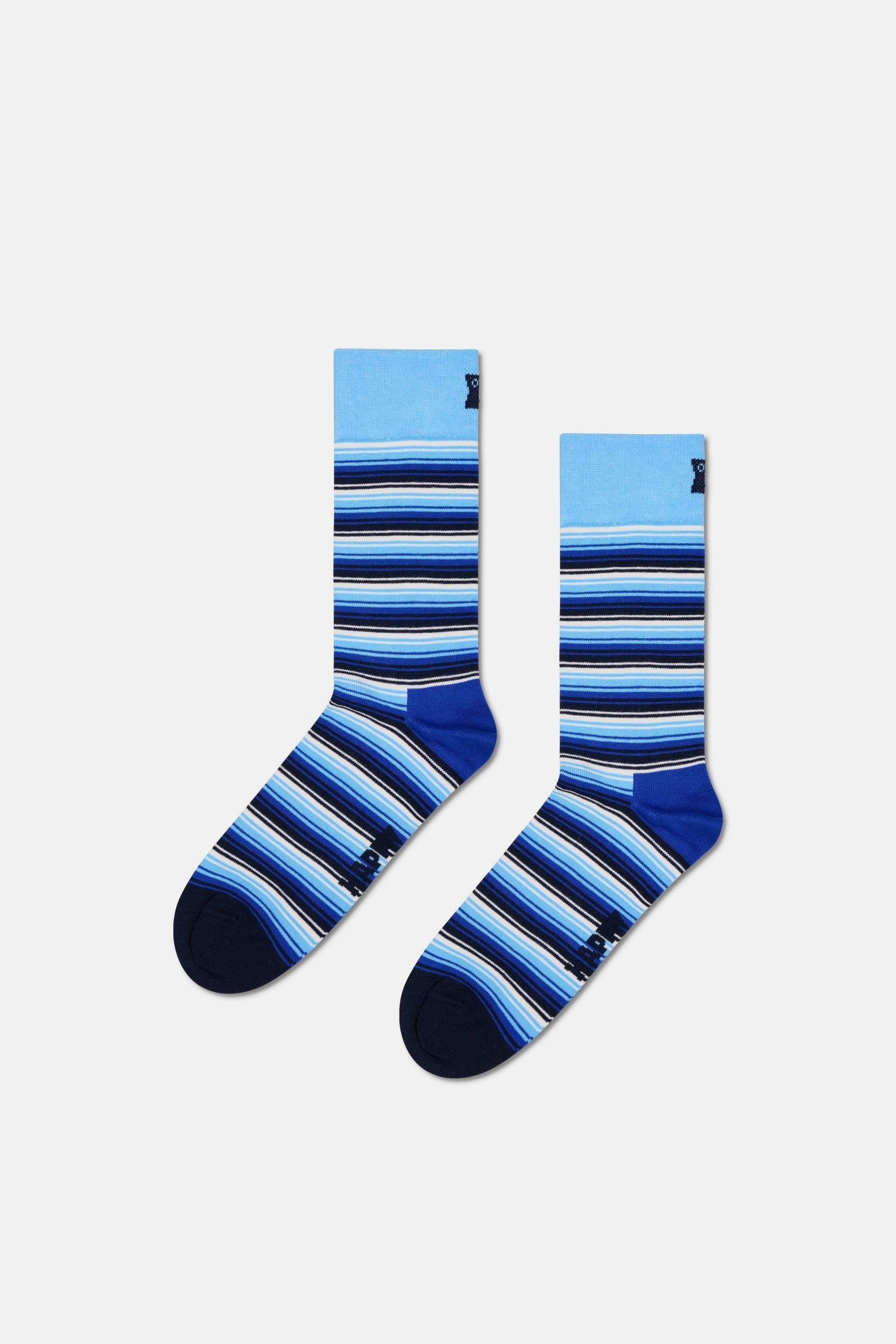 Happy Socks - Mavi Karışık Desenli Pamuklu 4’lü Çorap Seti