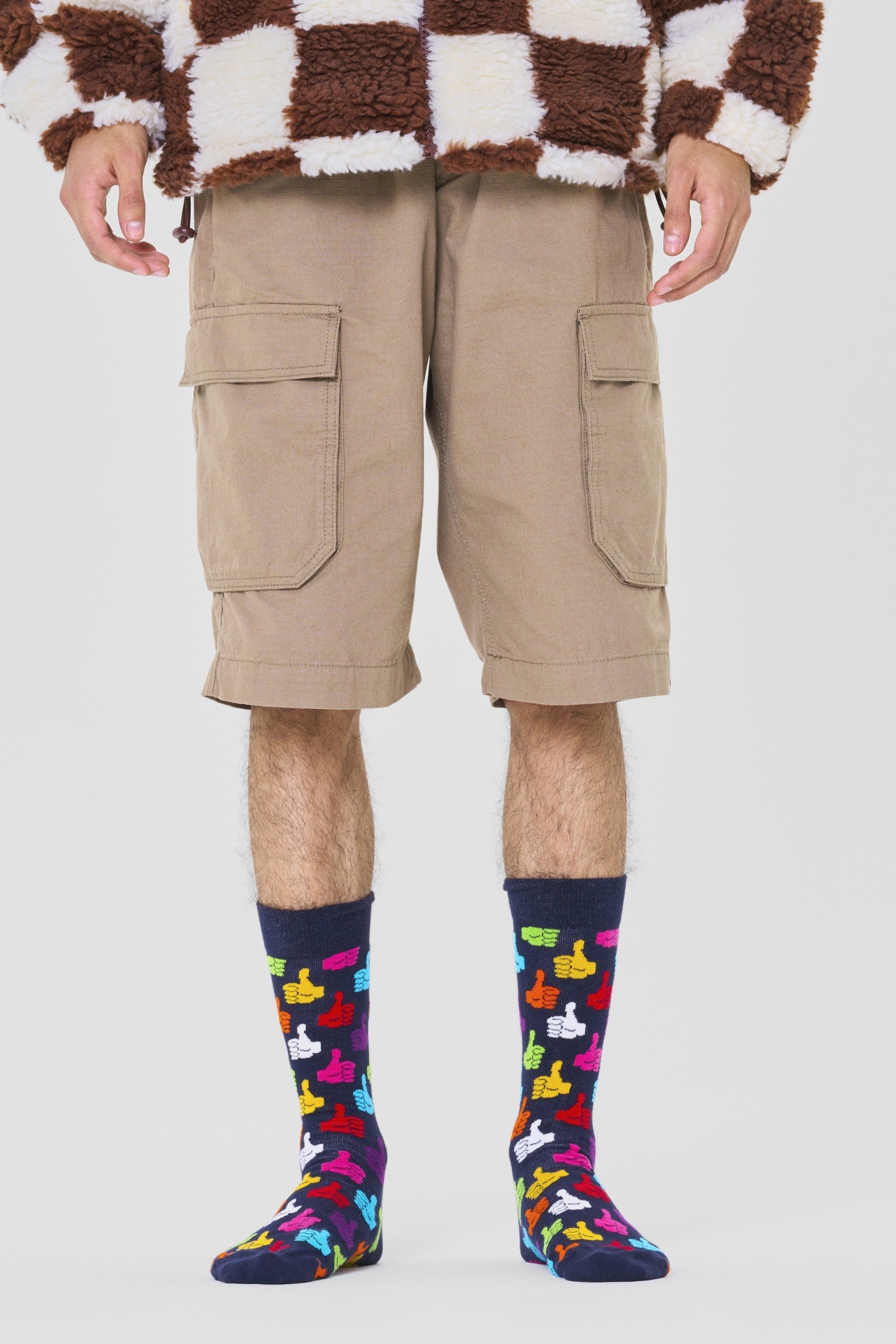 Happy Socks - Beğeni İşareti Desenli Pamuklu Çora