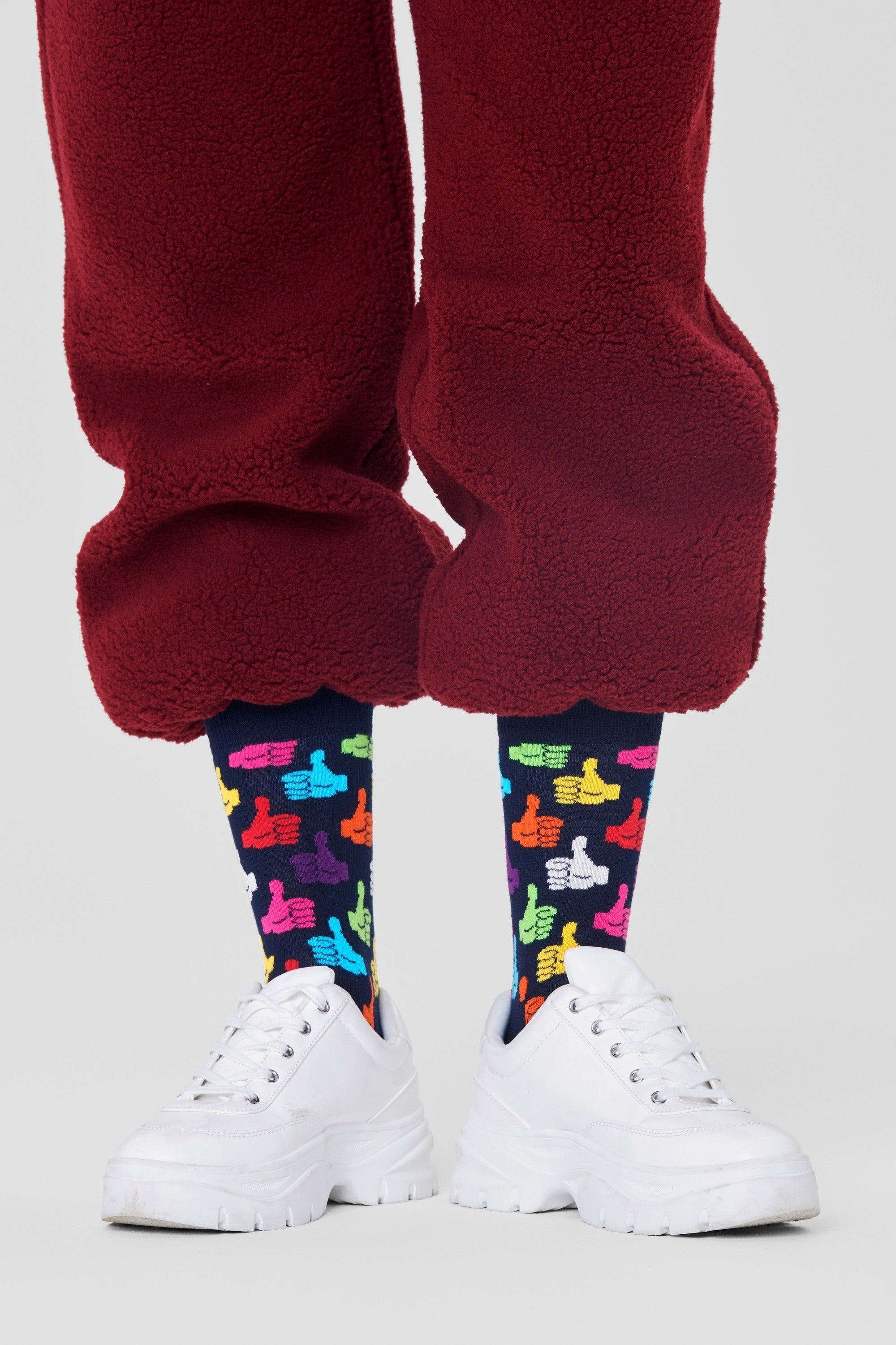 Happy Socks - Beğeni İşareti Desenli Pamuklu Çora