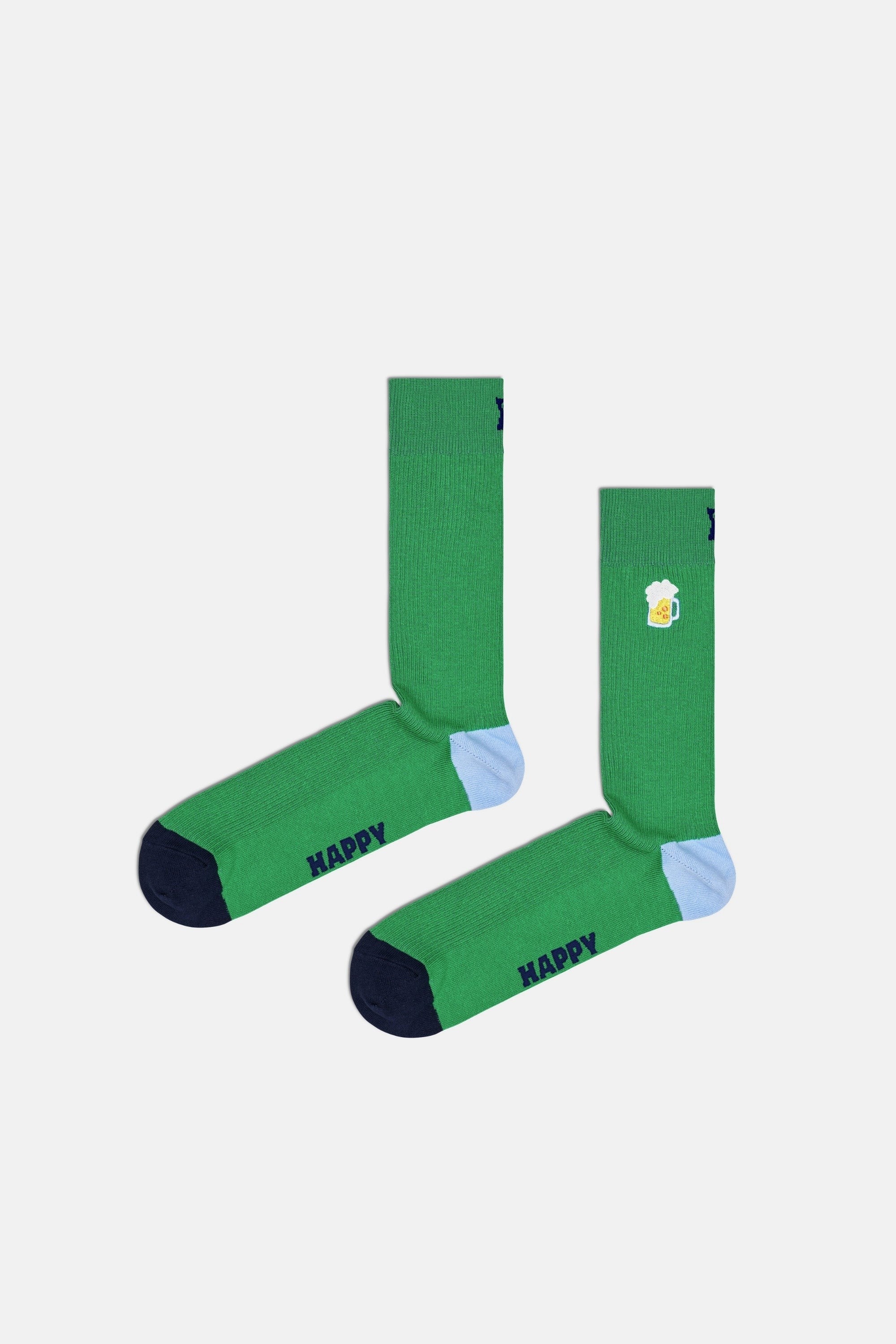 Happy Socks - Çok Renkli Bardak Desenli Pamuklu 2’li Çorap Seti