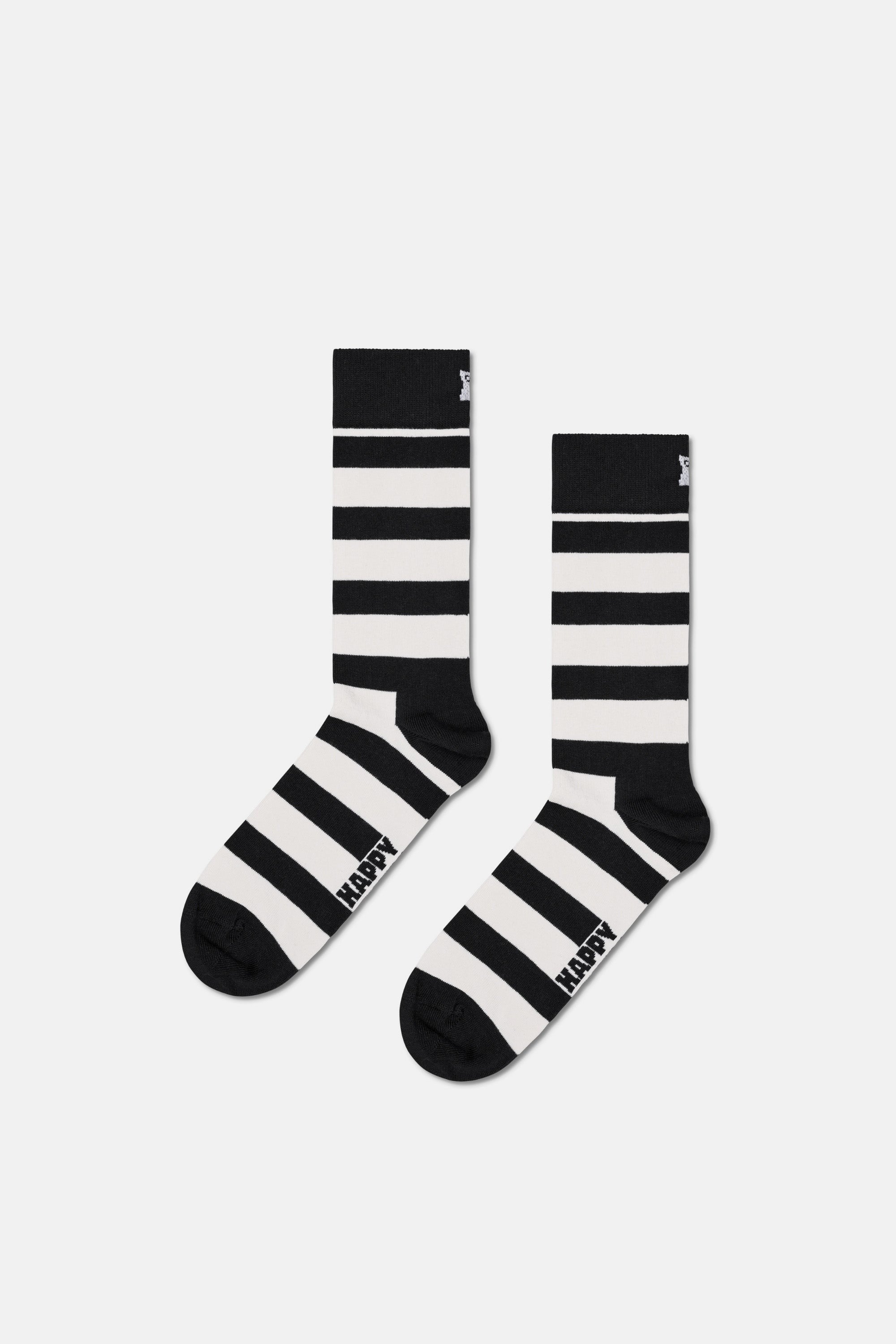 Happy Socks - Siyah Beyaz Klasik 4’lü Pamuklu Çorap Seti