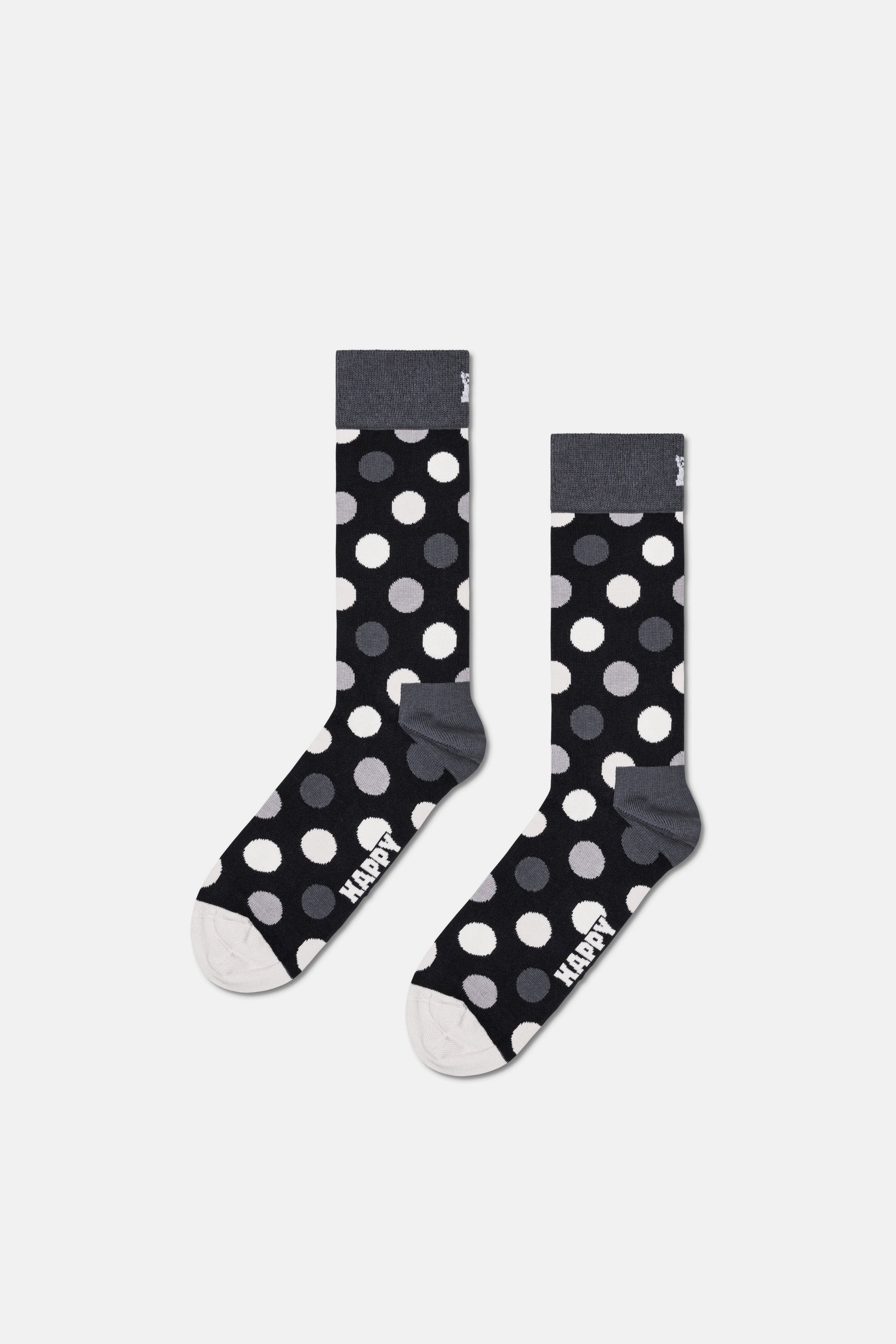 Happy Socks - Siyah Beyaz Klasik 4’lü Pamuklu Çorap Seti