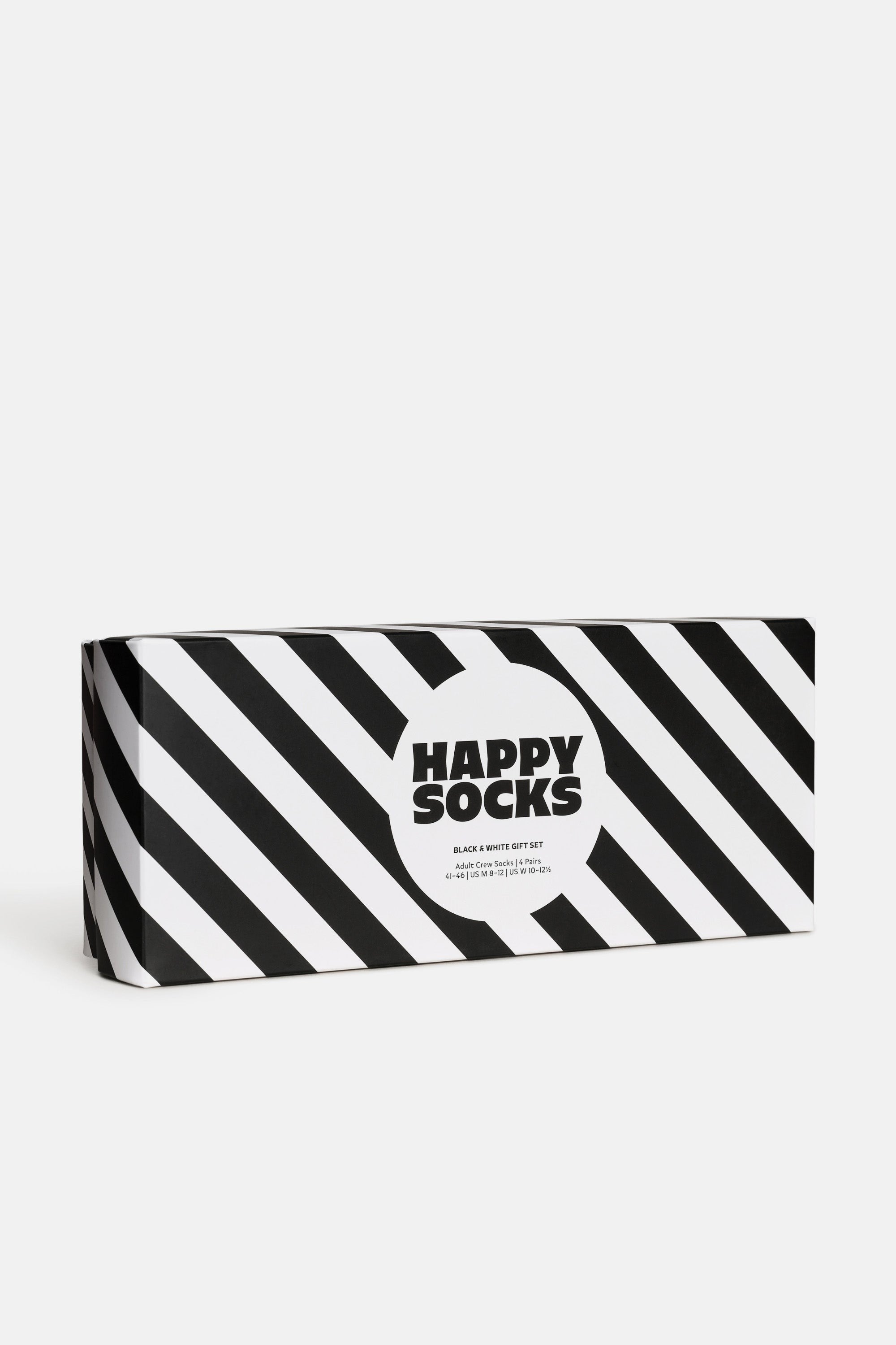 Happy Socks - Siyah Beyaz Klasik 4’lü Pamuklu Çorap Seti