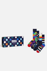 Happy Socks - Çok Renkli Karışık Desenli Pamuklu 4’lü Çorap Seti