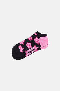 Happy Socks - Siyah Köpek Desenli Çorap